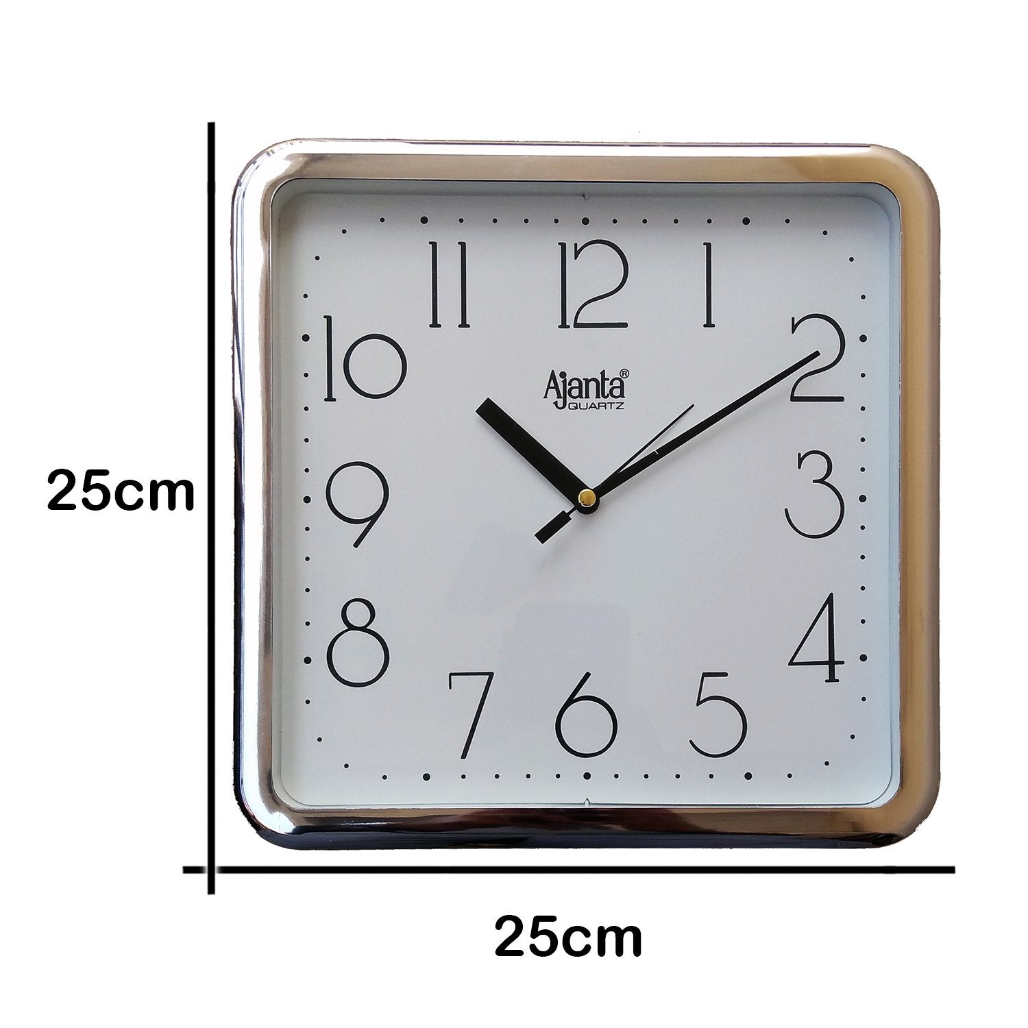 Ajanta Plastic Abstract Simple Clock (White, 677 Dx)24W X 39.5H Centimeters, Analog