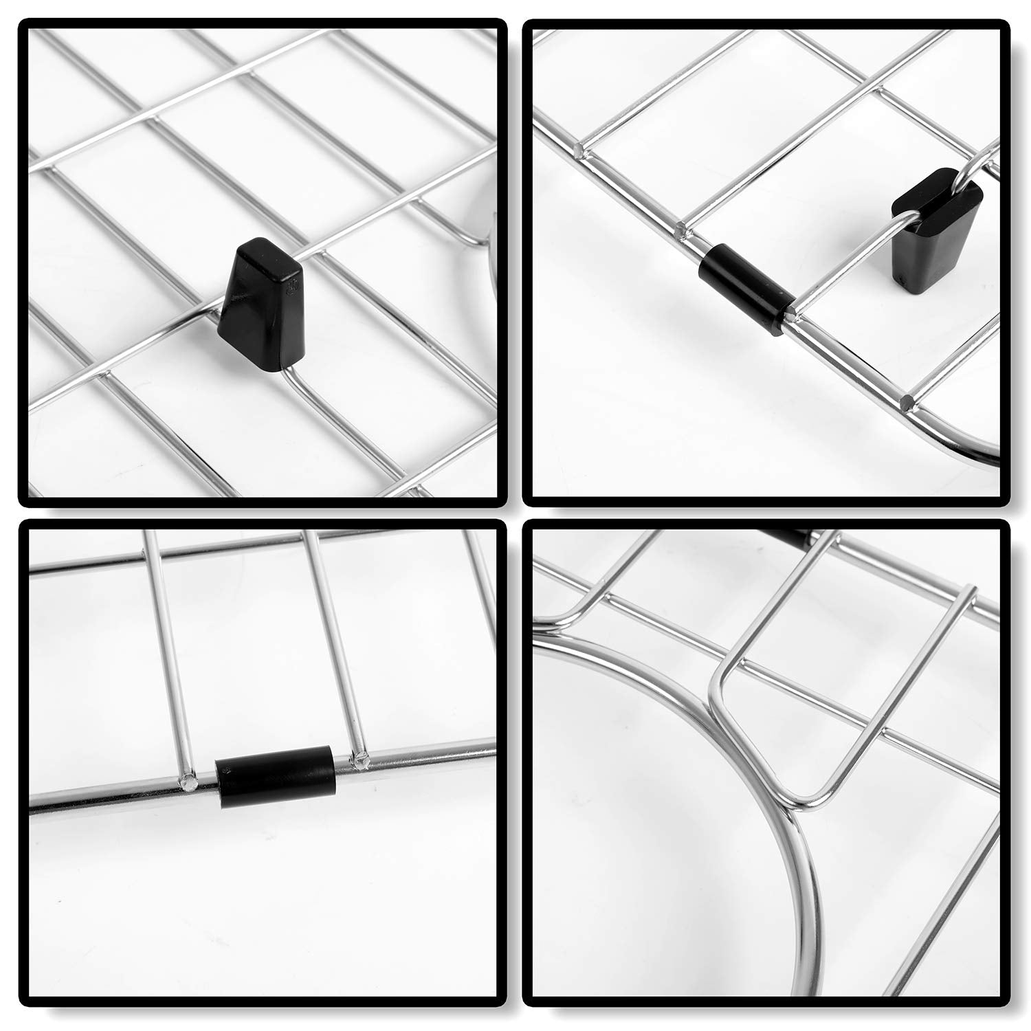 Monsinta Kitchen Sink Grid And Sink Protectors, Stainless Steel Sink Grids For Bottom Of Kitchen Sink, 26'' X 14'' With Rear Dra