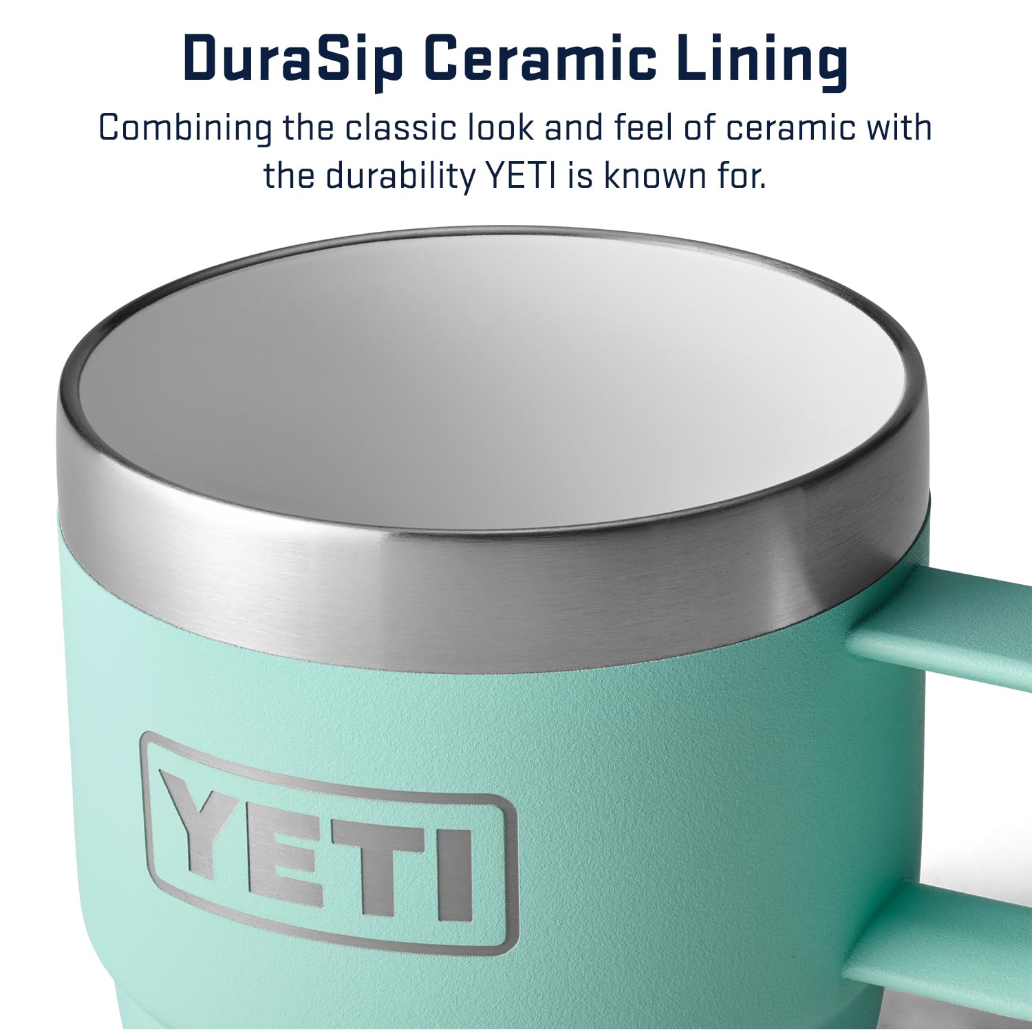 Yeti Rambler 6 Oz Stackable Mug, Stainless Steel, Vacuum Insulated Espresso/Coffee Mug, 2 Pack, Seafoam