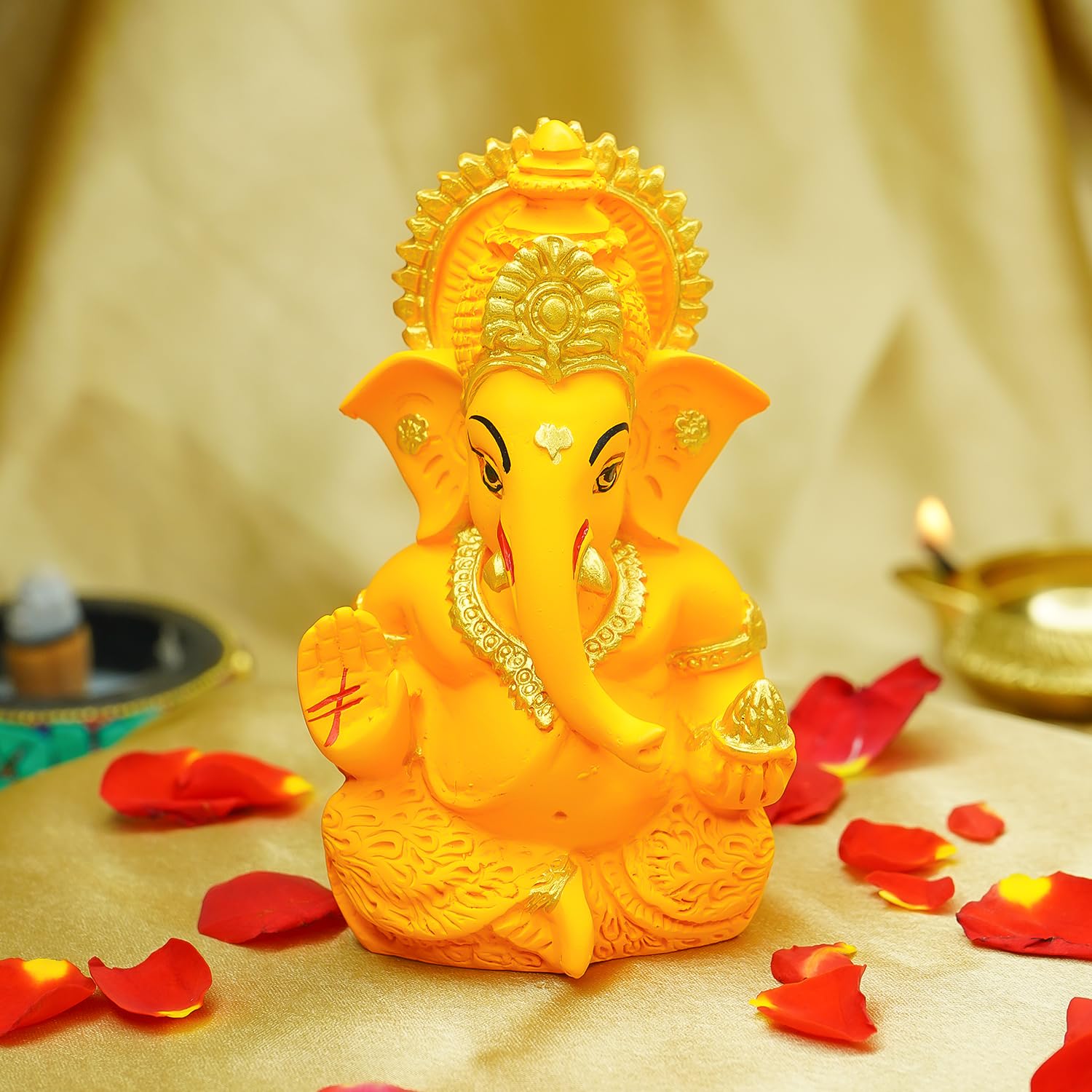 Ekhasa Ganesh Idol For Car Dashboard | Ganpati Idol For Cars | Vinayak Idols For Car Dashboard, Home Decor | Ganapathi Idol For 