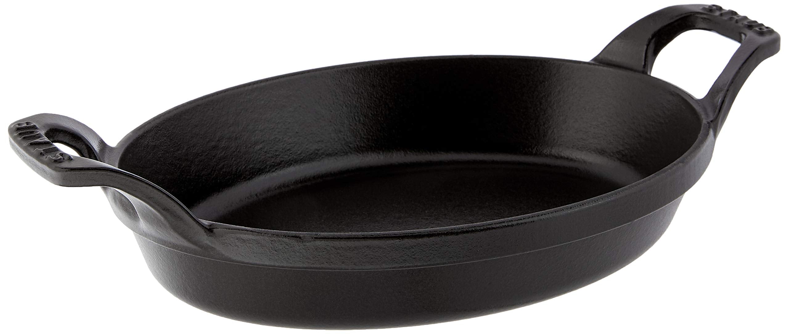 Staub 8 1/4Inch Oval Roasting Dish, Black Matte