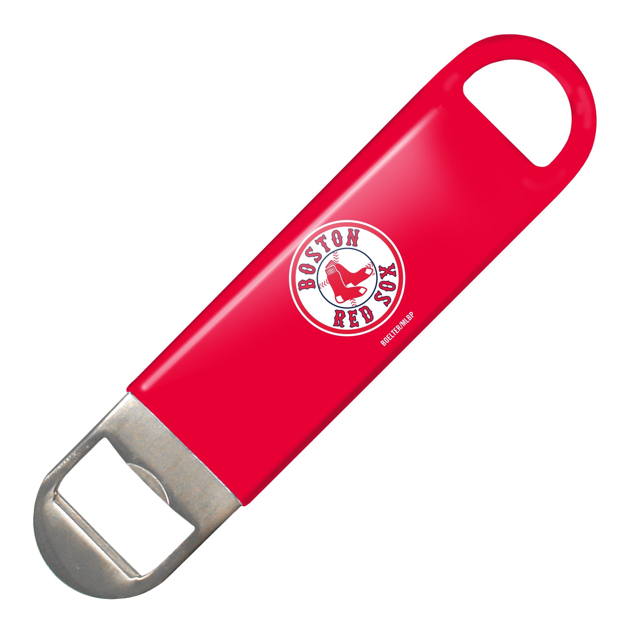 Mlb Boston Red Sox Red Vinyl Covered Long Neck Bottle Opener