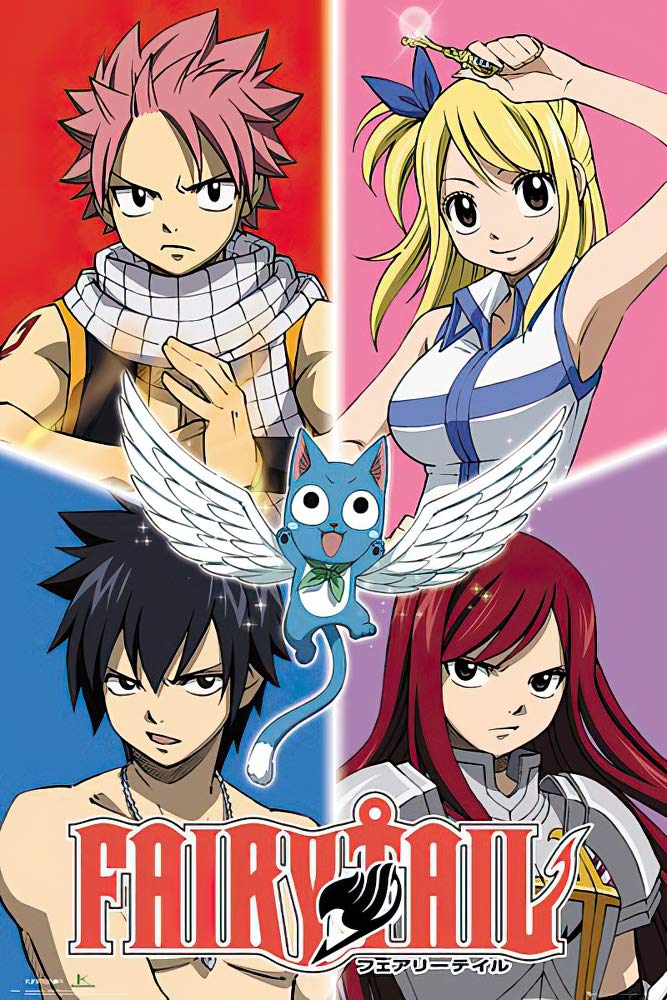 Poster Stop Online Fairy Tail - Manga/Anime Tv Show Poster/Print (Character Grid) (Size 24'' X 36'')