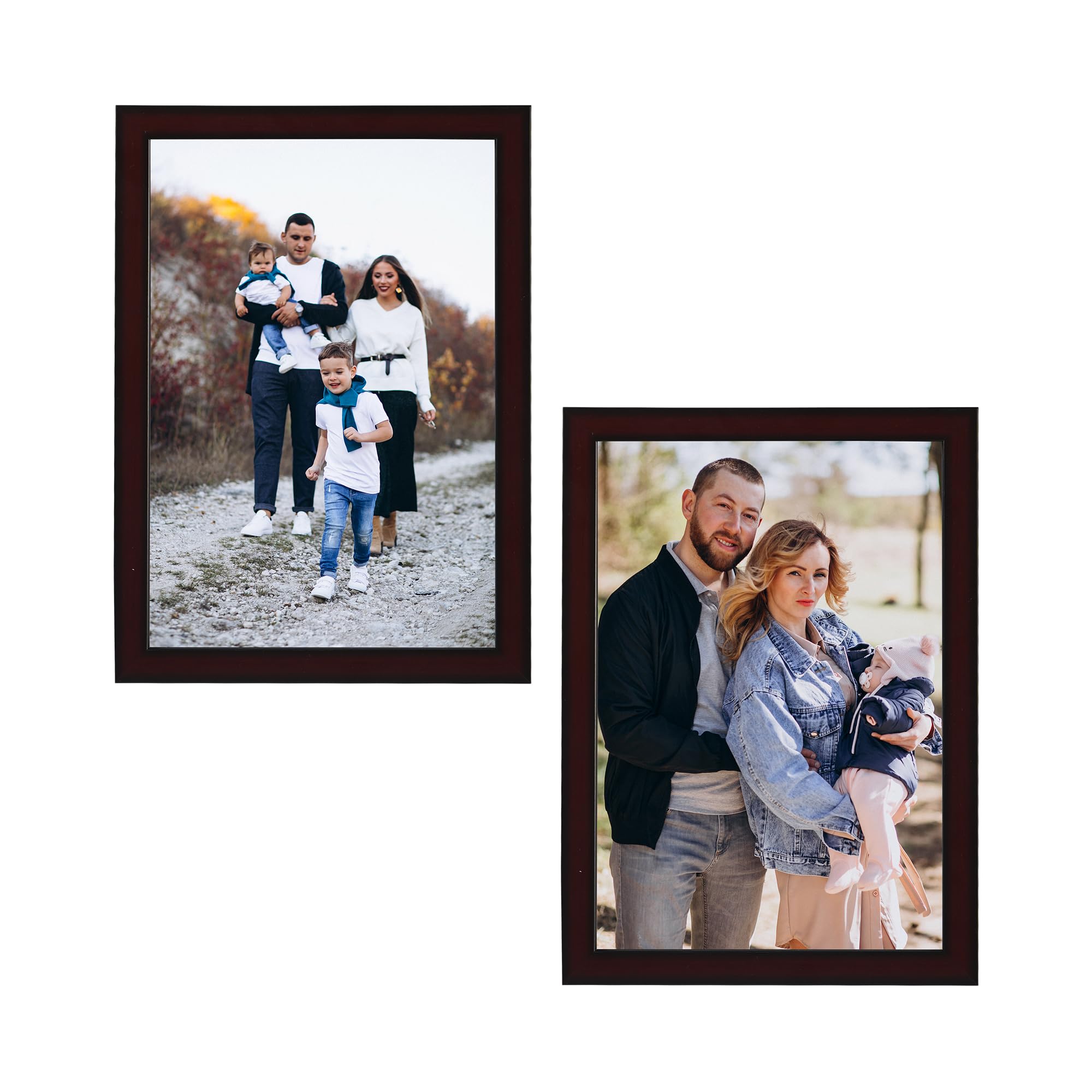 Kuber Industries 2 Pcs Photo Size 8X12 Inch Elegant Table Top Photo Frame With Stand | Decorative Picture Frames Perfect For Hom