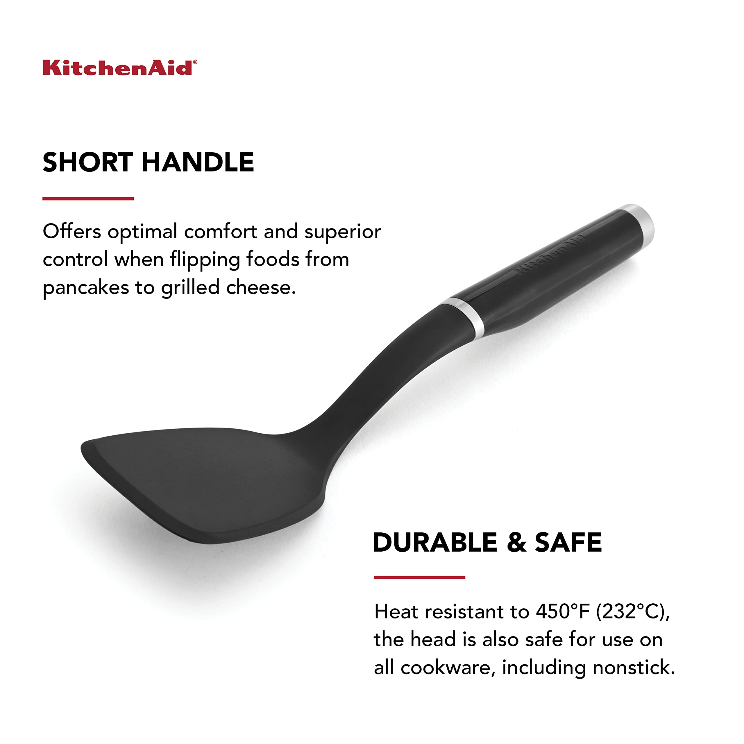 Kitchenaid Ke015Ohoba Classic Short Turner, One Size, Black 2
