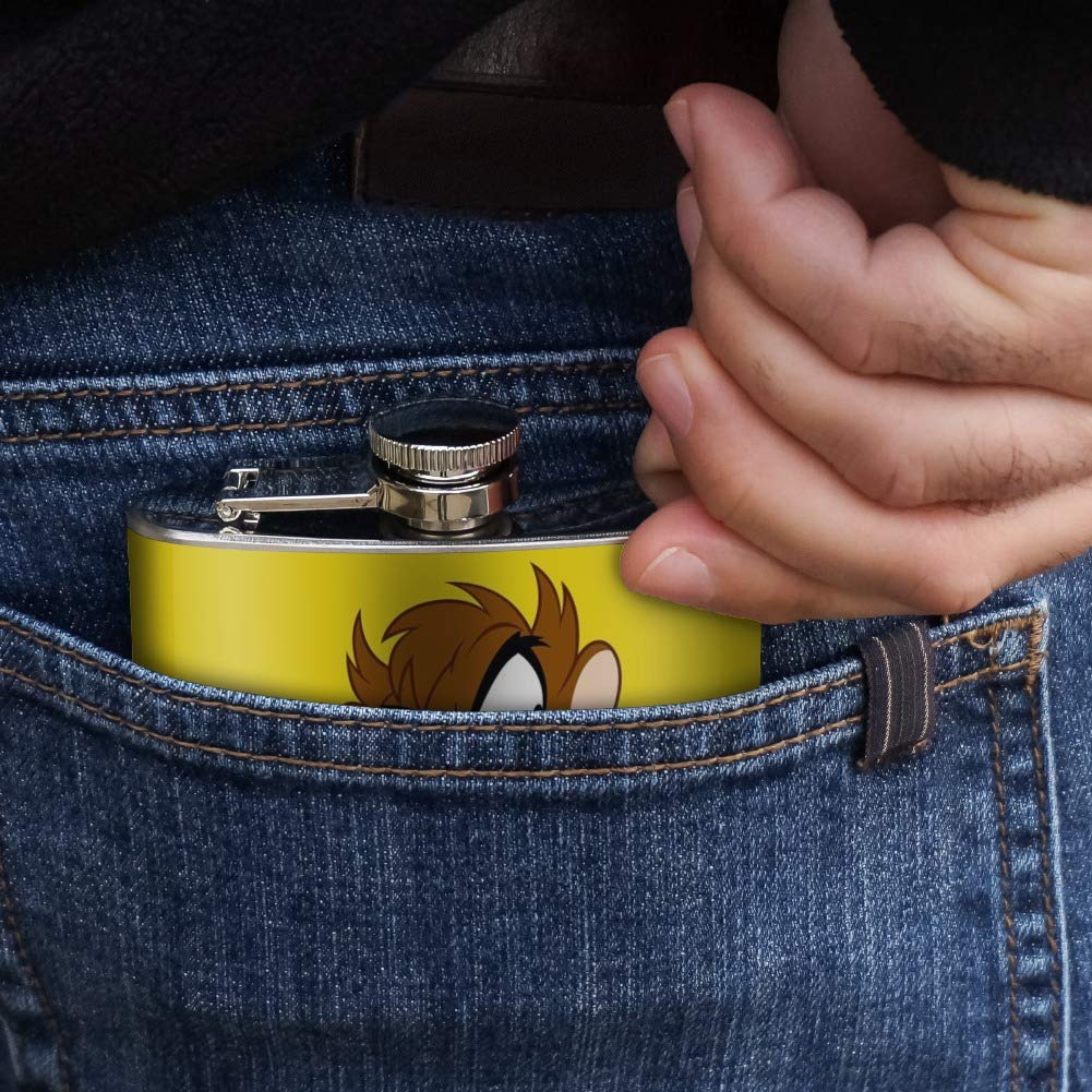 Looney Tunes Taz Stainless Steel 5Oz Hip Drink Kidney Flask