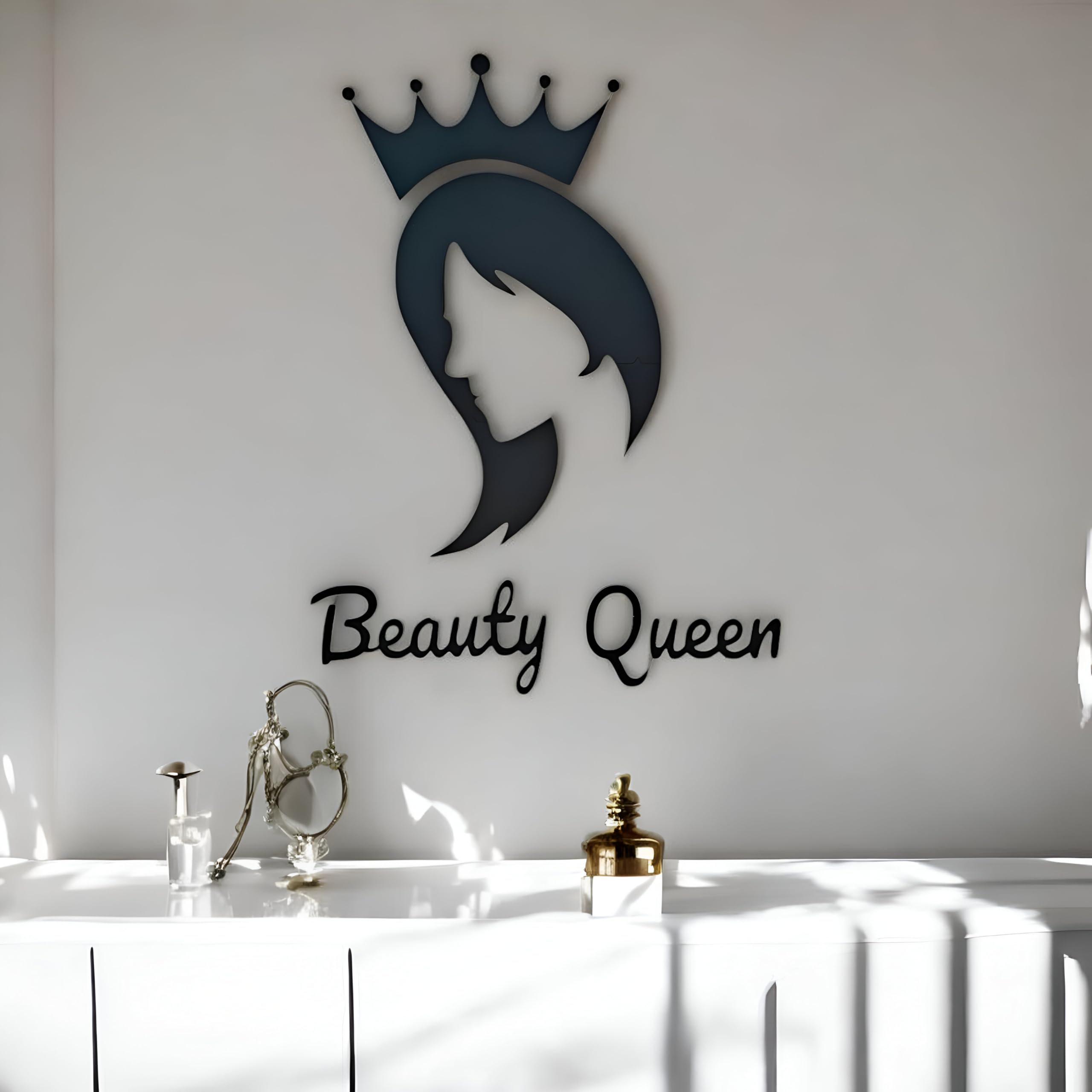 Wall Leela- Beauty Queen Mdf Wall Decor Elegant Women With Crown For Home, Dressing Room, Bed Room, Parlour,Etc Thickness=3.2Mm