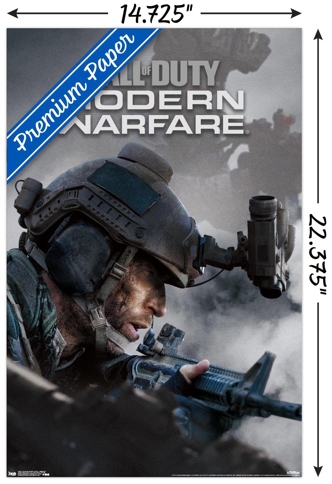 Trends International Call Of Duty: Modern Warfare - Multiplayer Wall Poster, 14.725'' X 22.375'', Premium Unframed Version