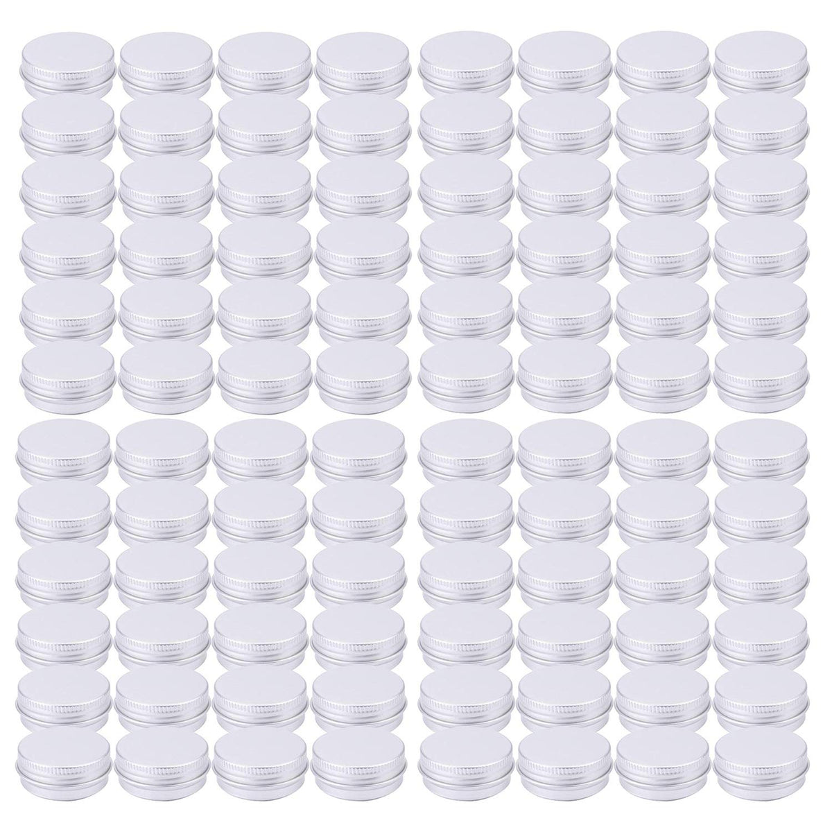 Tosnail 96 Pack Of 0.5 Oz/15Ml Mini Round Tins With Screw Lids Aluminum Empty Tins Metal Storage Tin Jars Spice Containers Trave