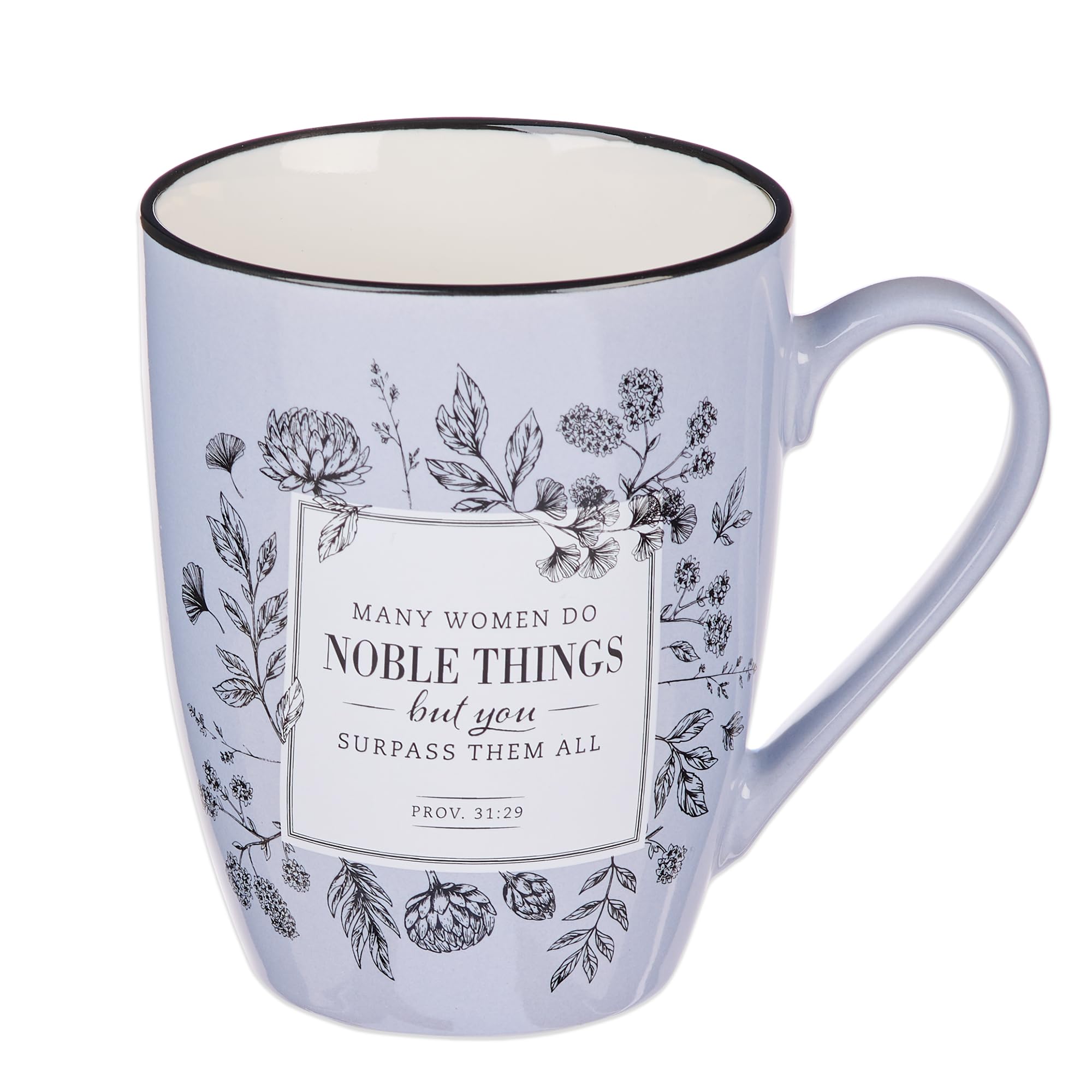 Christian Art Gifts Inspirational Microwave/Dishwasher Safe Coffee & Tea Scripture Mug: Many Women Do Noble Things Encouraging P