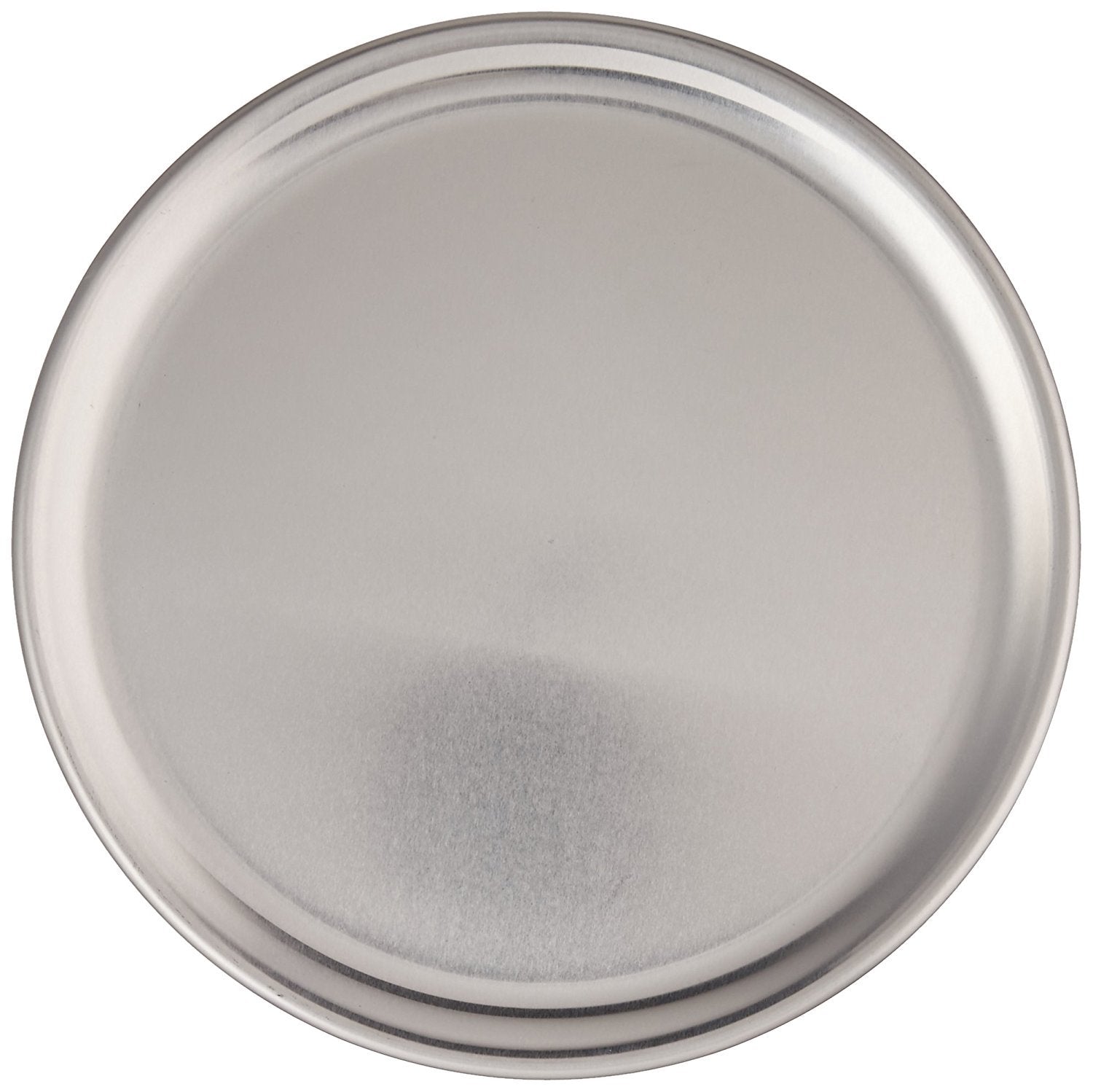 New Star Foodservice Restaurant-Grade Aluminum Pizza Pan, Baking Tray, Coupe Style, 8 Inch