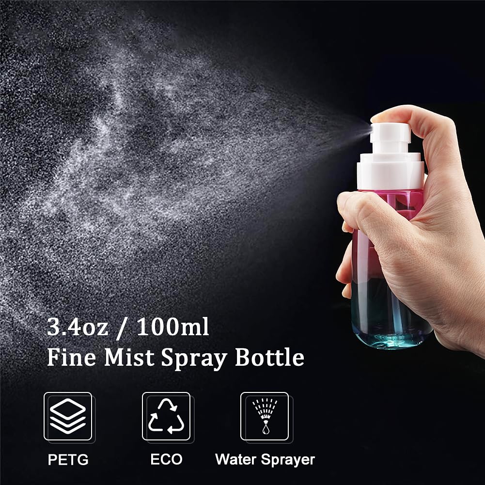 Cosywell Travel Spray Bottle Tsa Approved 3.4Oz 100Ml 6 Pack Leak Proof Travel Spray Bottle Empty Small Spray Bottles For Perfum
