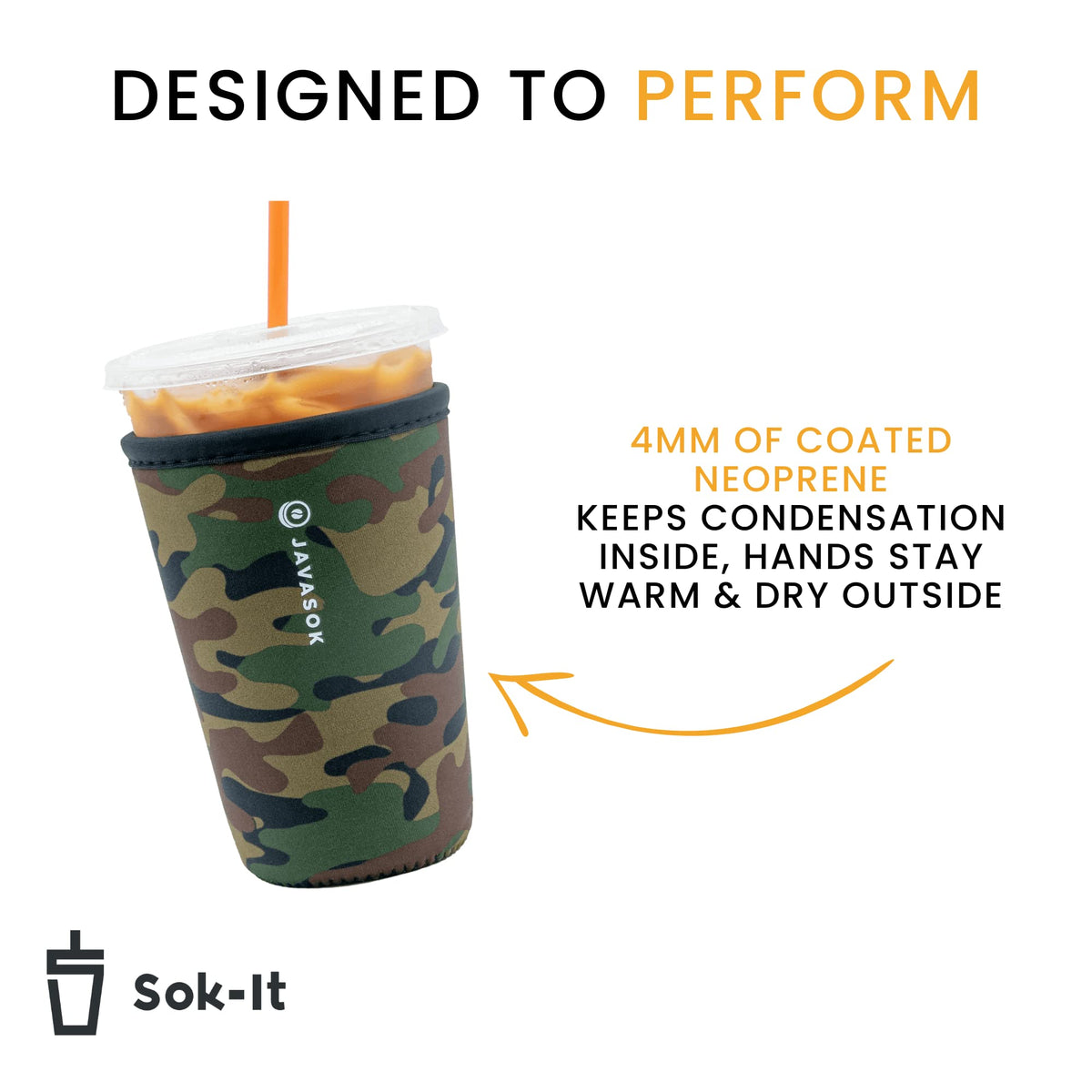 Outlander Java Sok Sok It Java Sok Iced Coffee & Cold Soda Insulated Neoprene Cup Sleeve ...