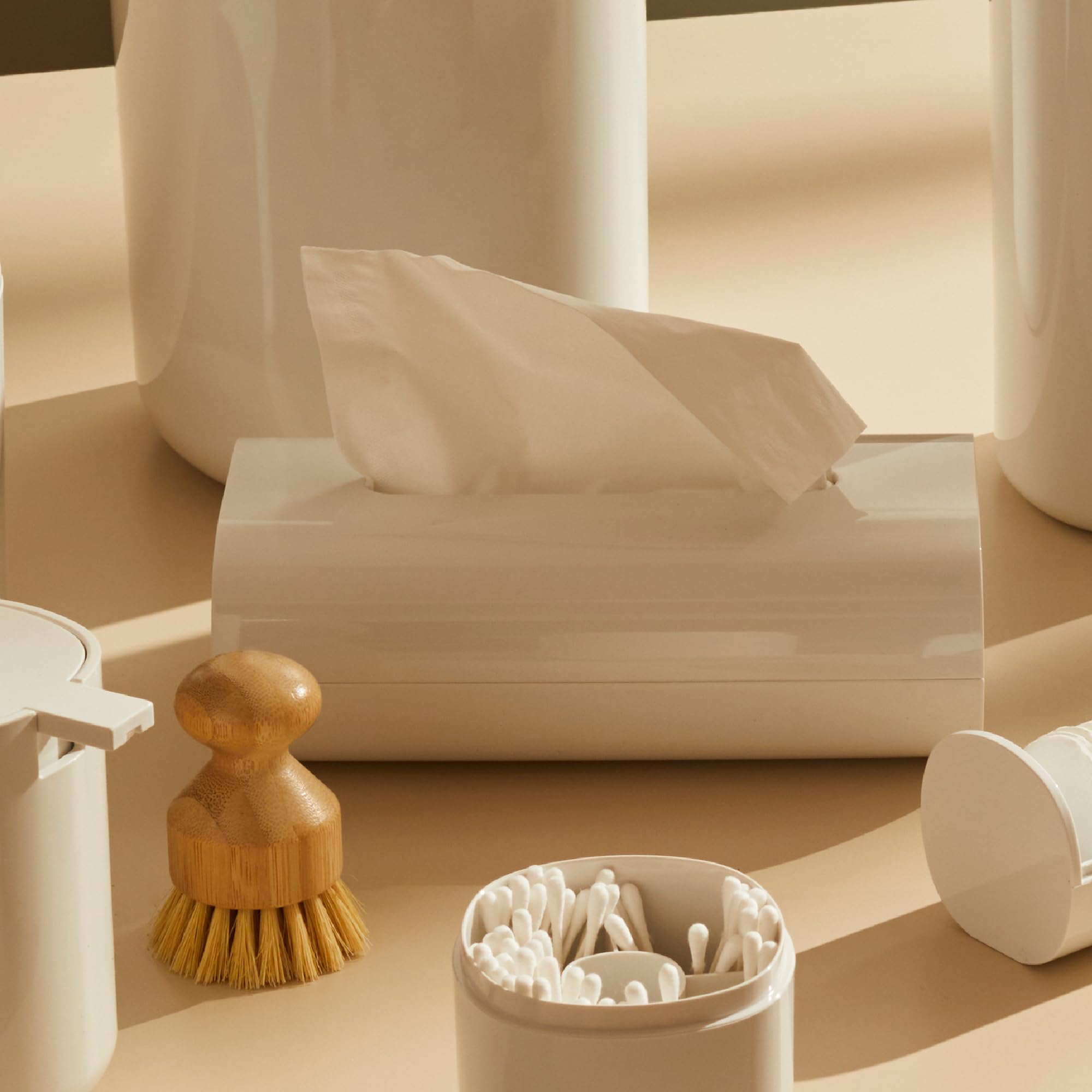 Alessi Aleesi Pl07 W Birillo Tissue Box, White