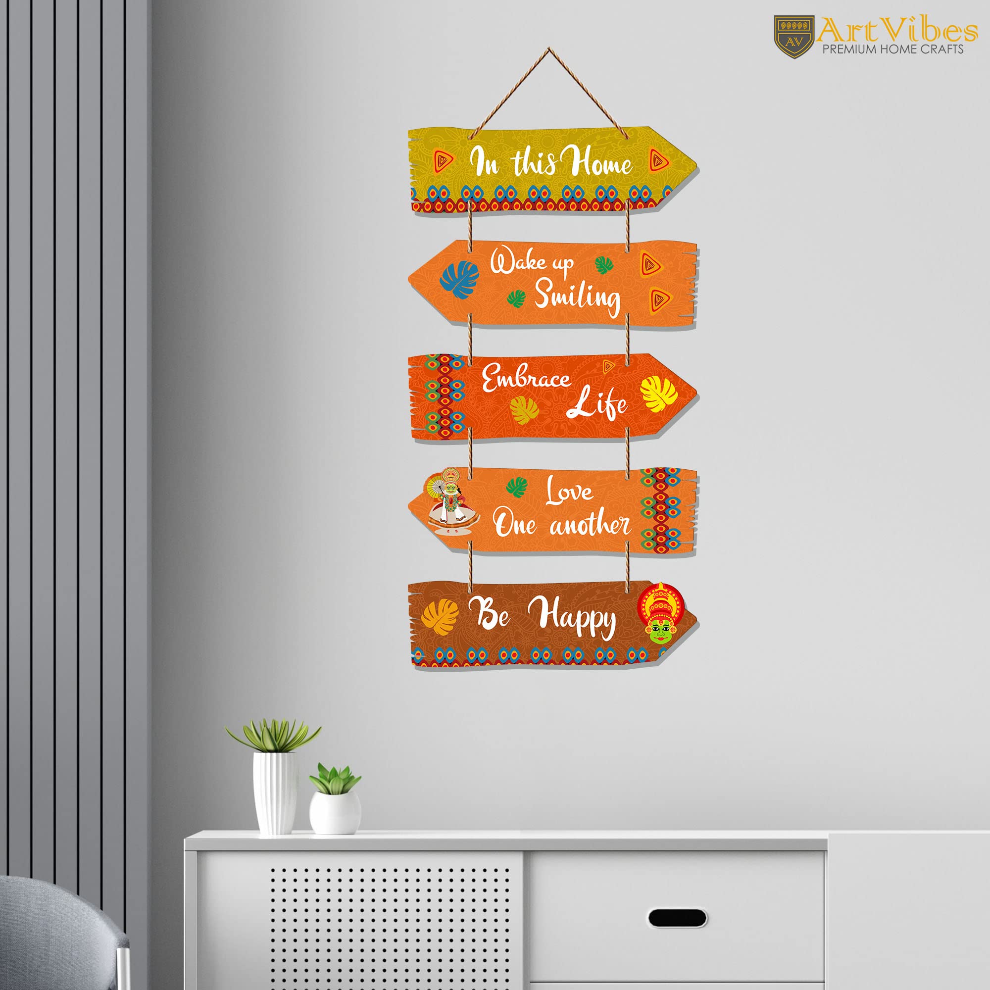 Artvibes Home Quotes Decorative Wall Art MDF Wooden Hanger for Living Room | Bedroom | Gifts | Hangings for Home Decoration | Mo