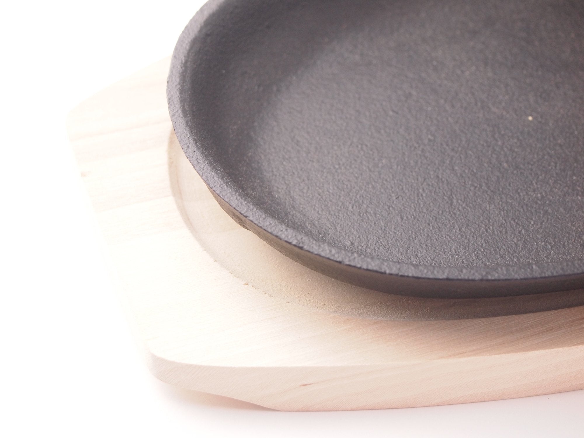 Happy Sales Hssp-Ctsp22, Cast Iron Steak Plate Set Of 2, 5.5'' W X 1'' H X 9.25'' L, Black