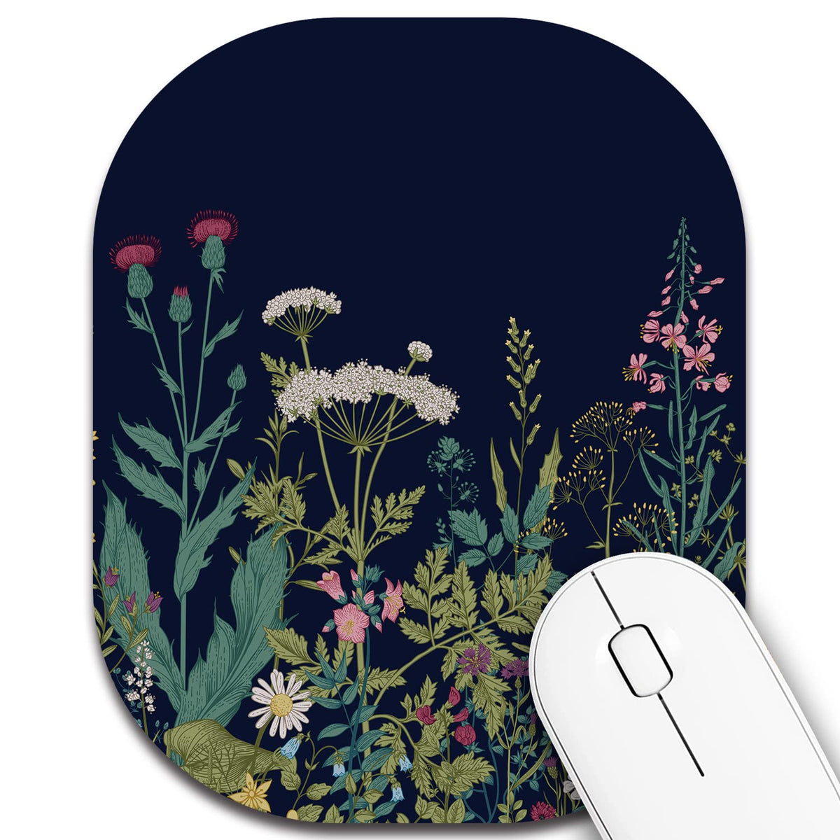 Summer Garden Small Mouse Pad,Mini Mouse Pad 6 X 7 Inch,For Laptop Keyboard Tray Wireless Mouse Home Office Travel,With Non-Slip