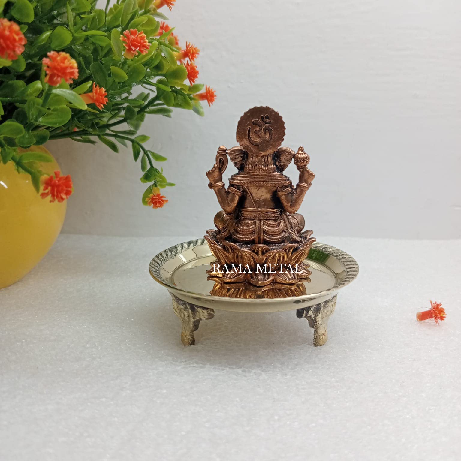Rama Metal Copper Ganesh Idol