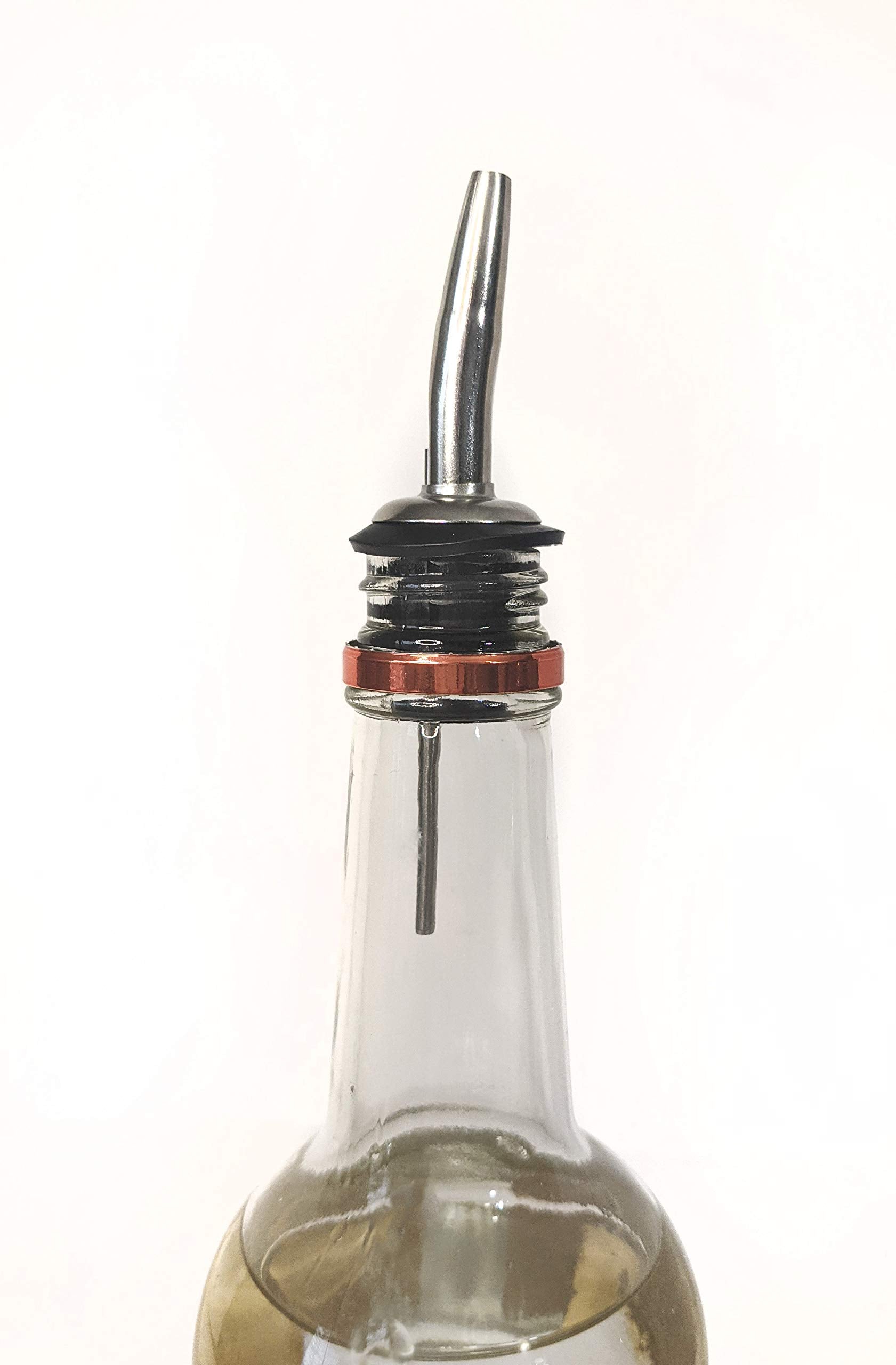 Update International 4 1/2'' Stainless Steel Free-Flow Speed Pourer [Set Of 12]