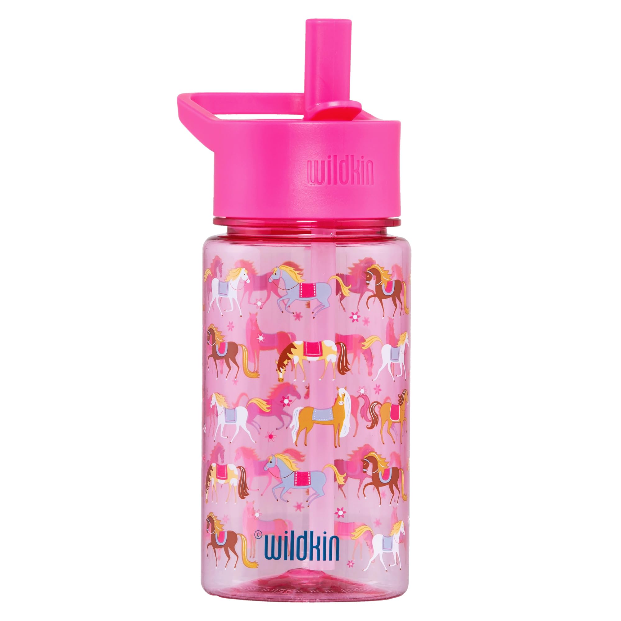 Wildkin Kids 16 oz Water Bottle for Girls - BPA-Free Tritan, Leak-Proof Lid, Reusable & Dishwasher Safe, Durable Kids Water Bott