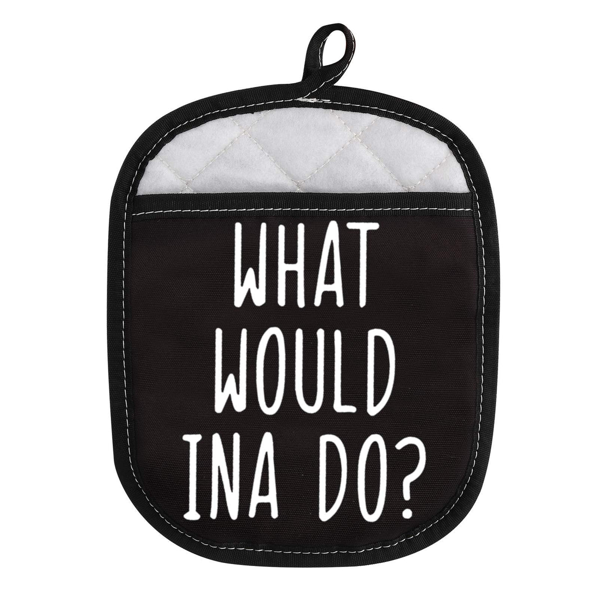 Ina Fans Gift What Would Ina Do Baking Oven Pads Pot Holder With Pocket (What Would Ina Do)