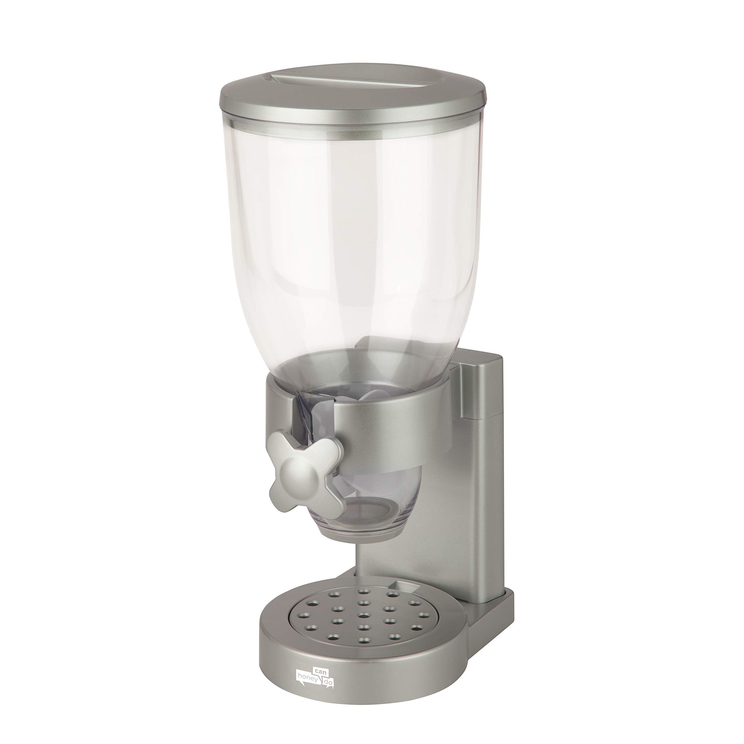 Zevro /Gat102 Indispensable Dry Food Dispenser, Single Control, Silver