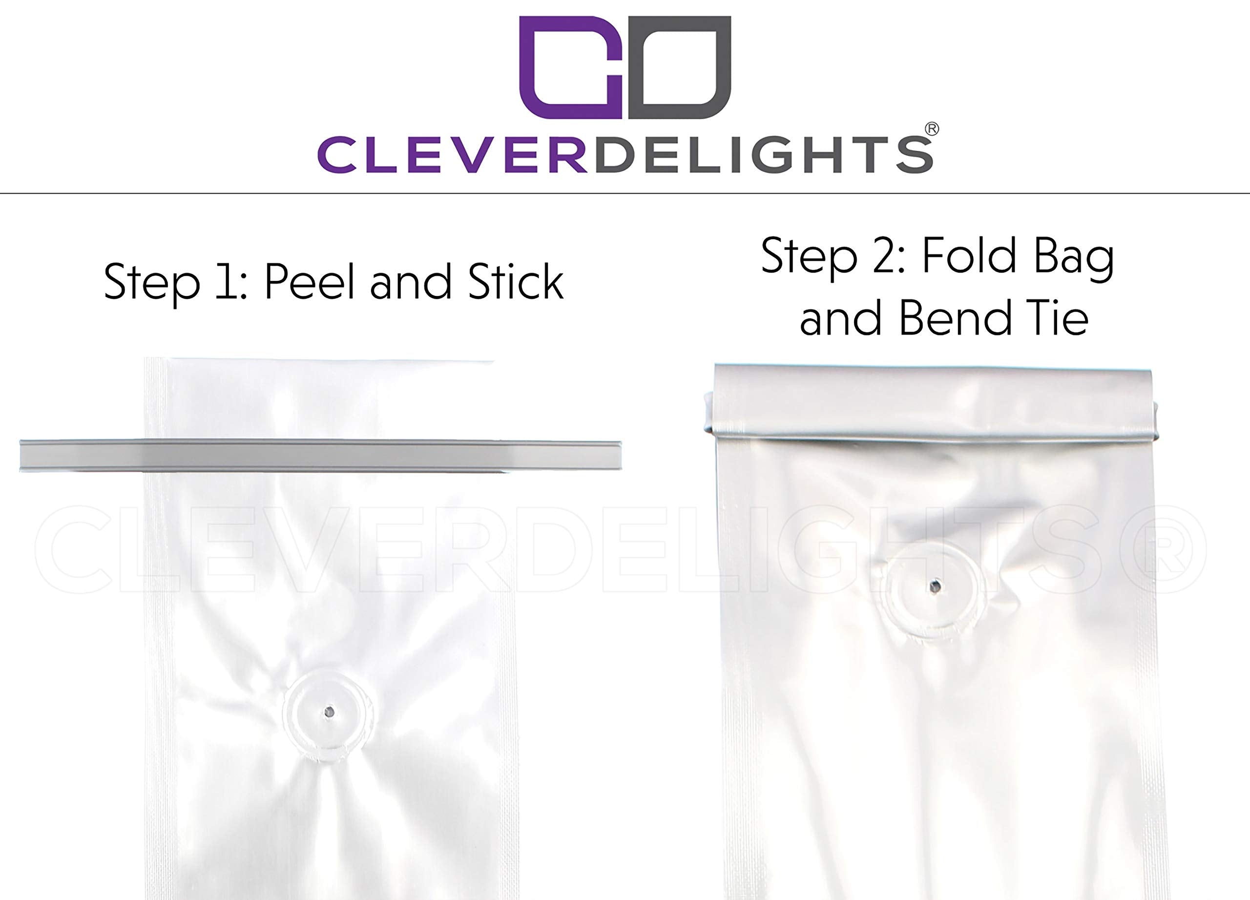 Cleverdelights Peel And Stick Tin Ties - 7 Inch - Silver - 100 Pack