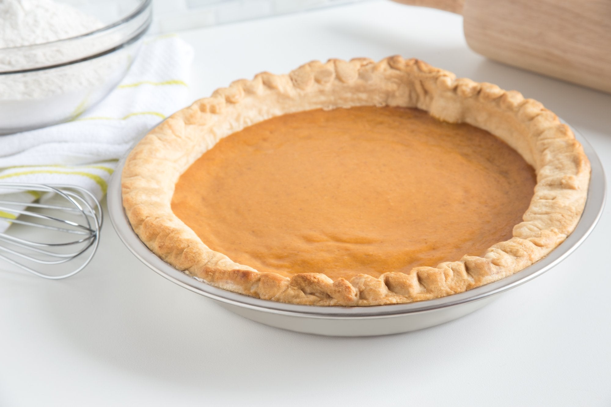 Fox Run 9-Inch Stainless Steel Pie Pan, Metallic Finish, Model 4871