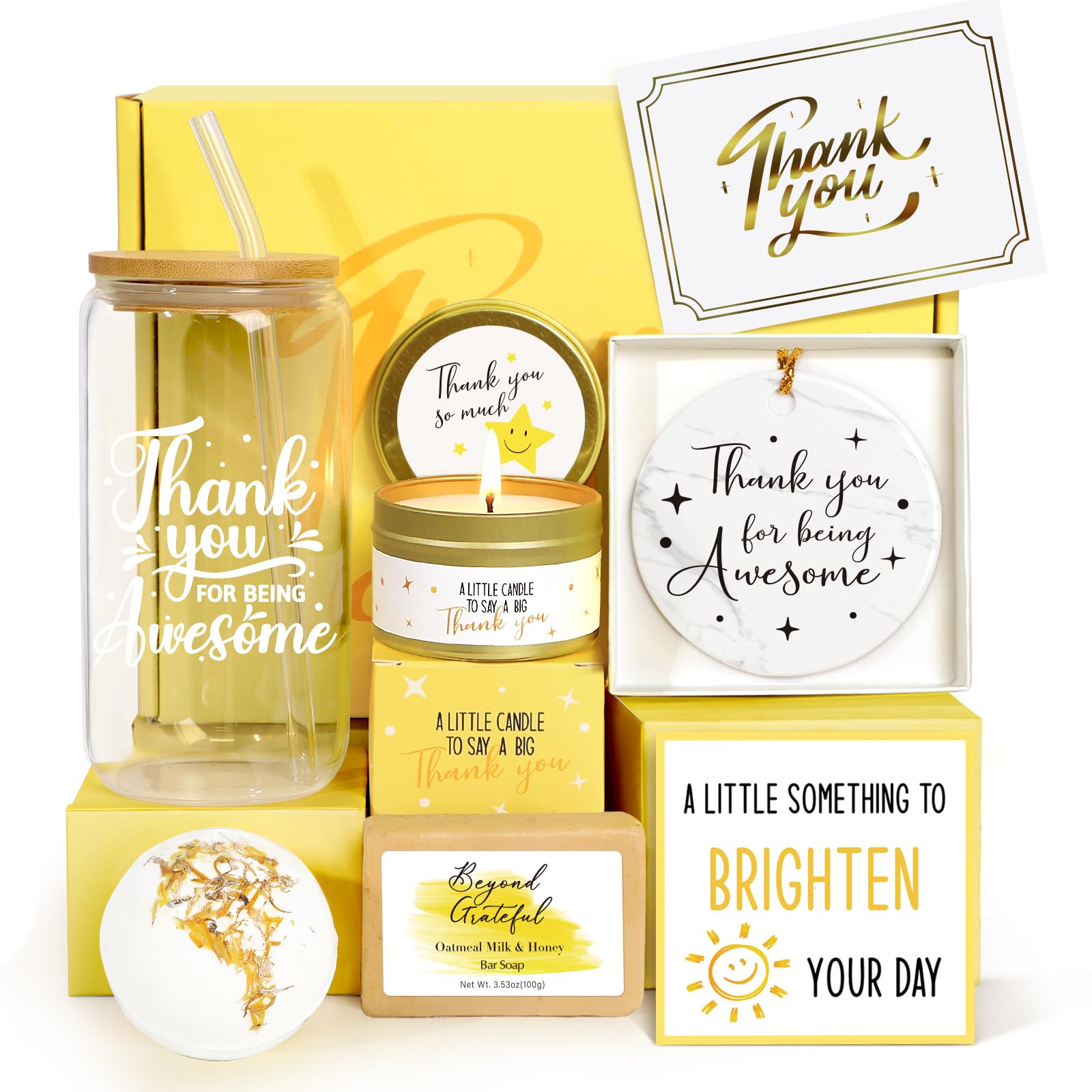 iAOVUEBY Thank You Gifts for Women, Employees Appreciation Gifts, Teacher Appreciation Gift, Thanks Gift Baskets for Women Best 