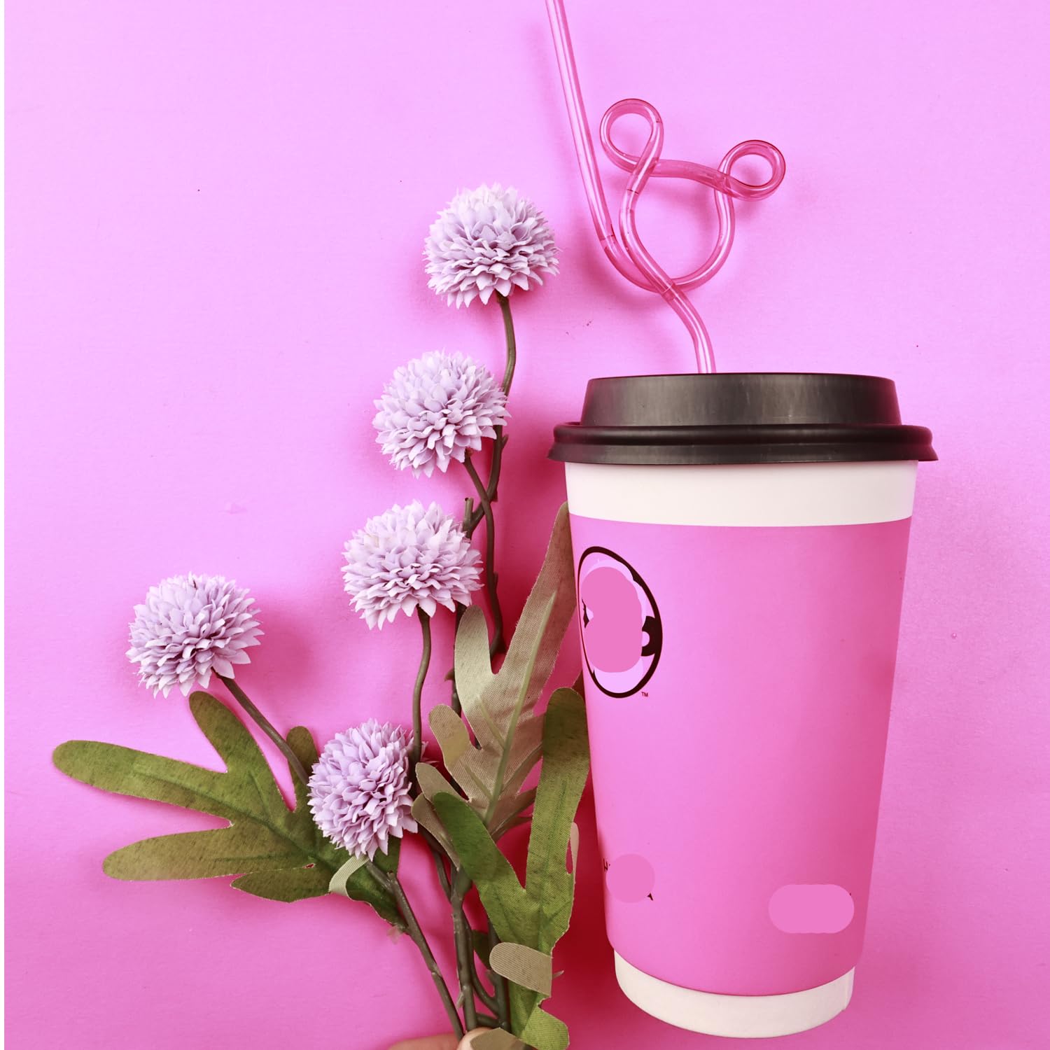 24 Pcs Crazy Straws, Reusable Plastic Loop Curly Fun Straws For Classroom Activities, Valentines Day Gift, Christmas Birthday Pa