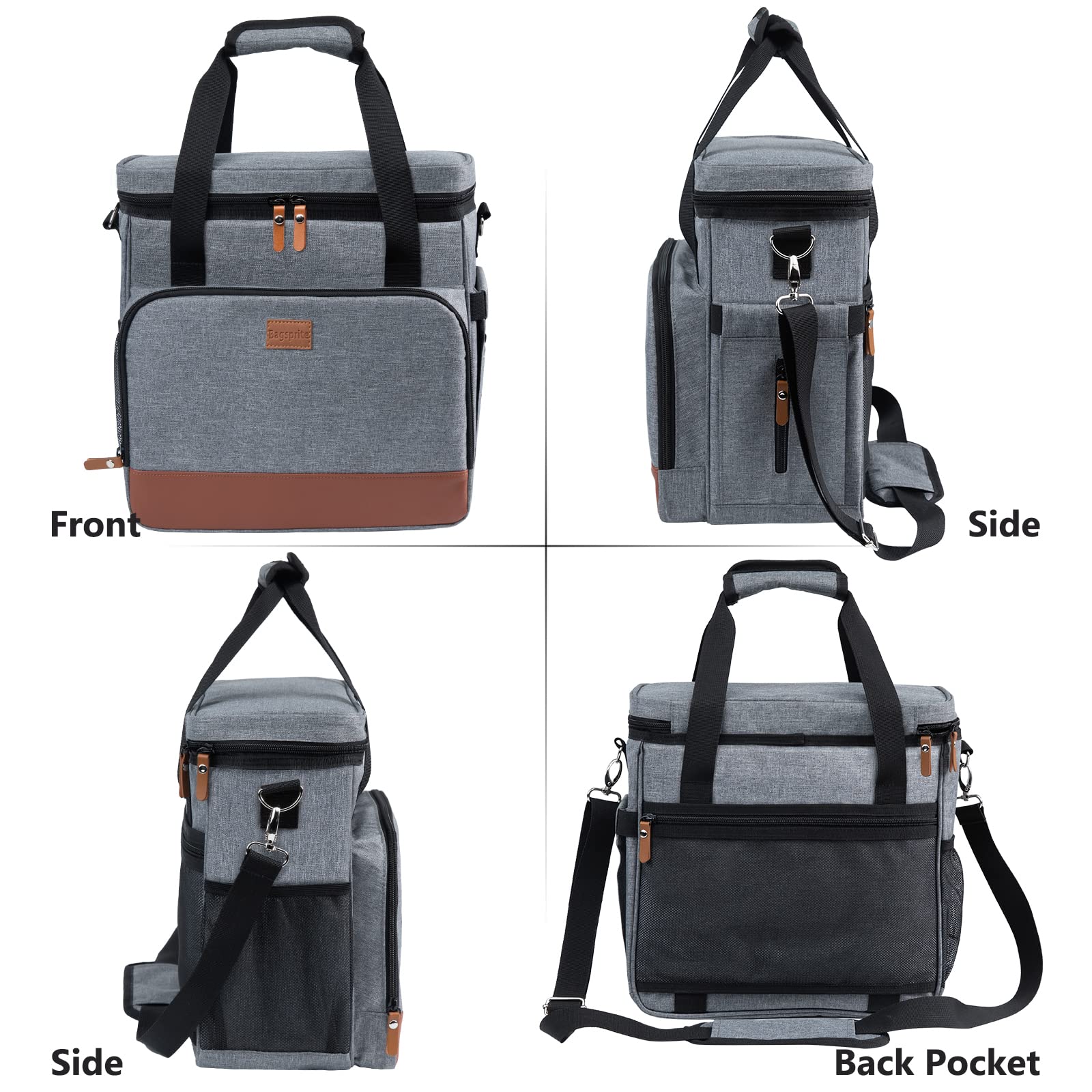 Coffee Maker Travel Bag Compatible With Keurig K-Mini Or K-Mini Plus, Single Serve Coffee Brewer Carrying Case With Multiple Poc