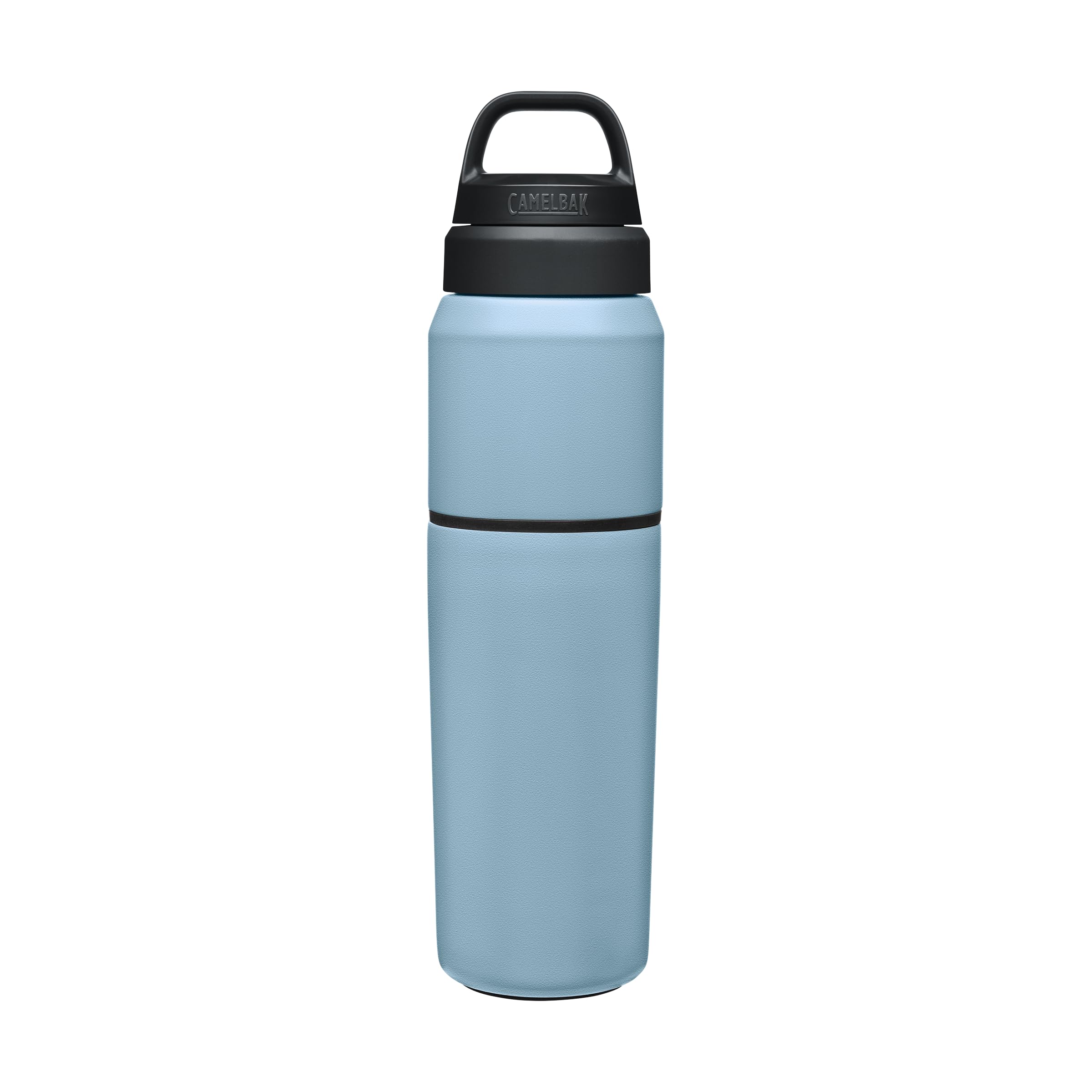 Camelbak Products MultiBev Water Bottle & Travel Cup - Vacuum Insulated Stainless Steel - Dusk Blue - 22oz bottle & 16oz cup