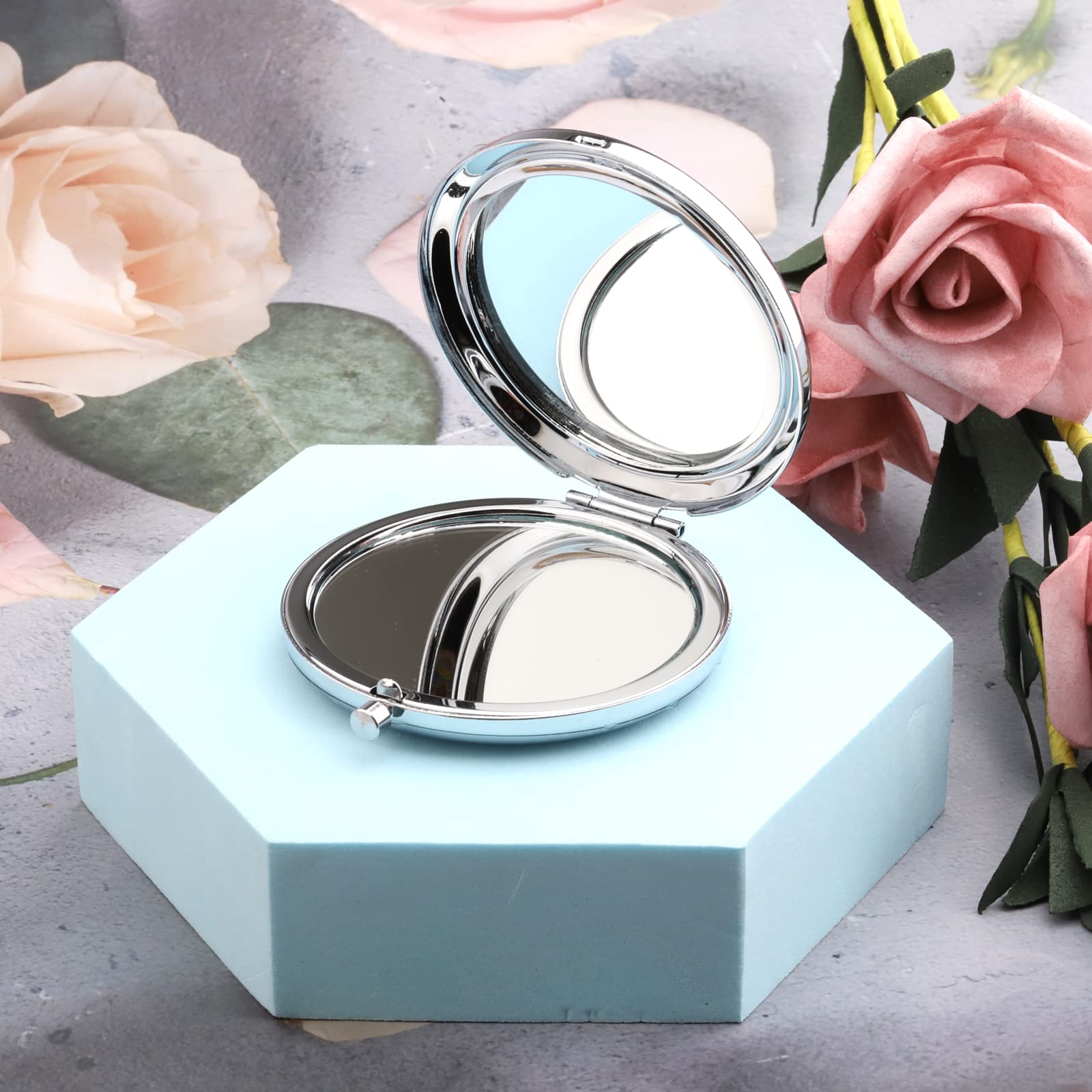 Zuo Bao RHONY Inspired Gift Housewives Makeup Mirror Sorry I'm Late I was in Glam Compact Mirror Gift for Mother Girlfriend (Sorry I'm Late)