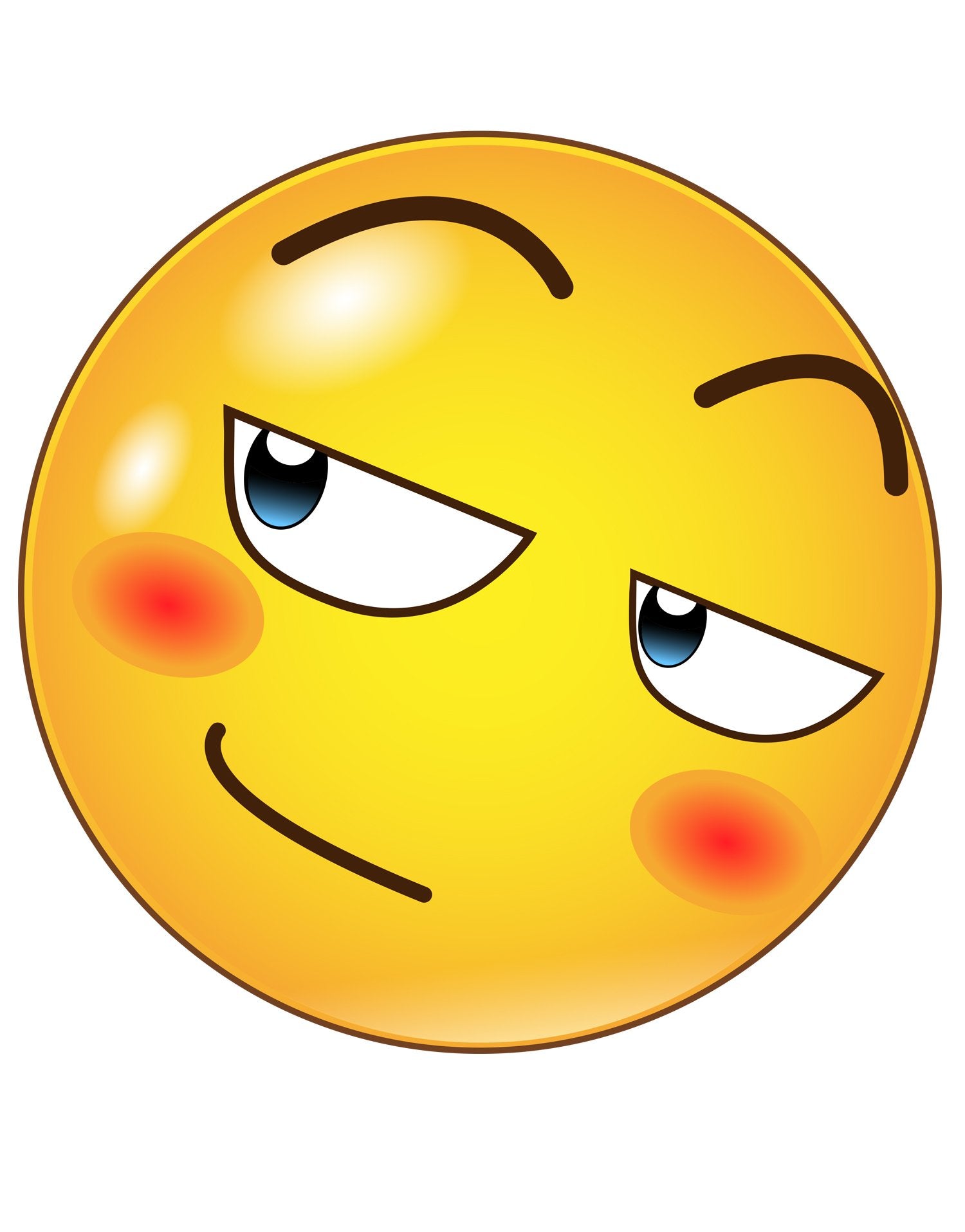 Emoticon Smiling Faces Wall Decal Stickers. #6052 (6 Inch Faces)