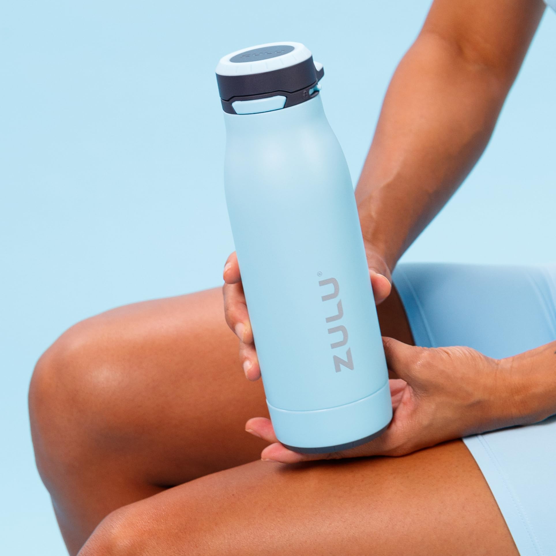 Zulu Ace 18Oz Vacuum Insulated Stainless Steel Water Bottle With Chug Spout, Leak-Proof Locking Lid And Removable Base For Schoo