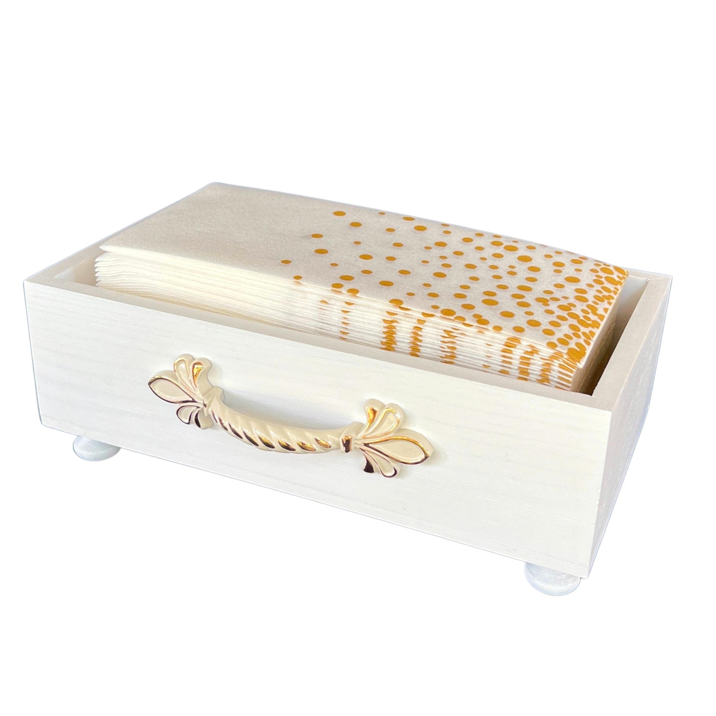 Guest Towel Holder Tray For Bathroom - Bathroom Napkin Holder Tray, Guest Towel Napkin Holder For Bathroom, Wood Bathroom Tray,