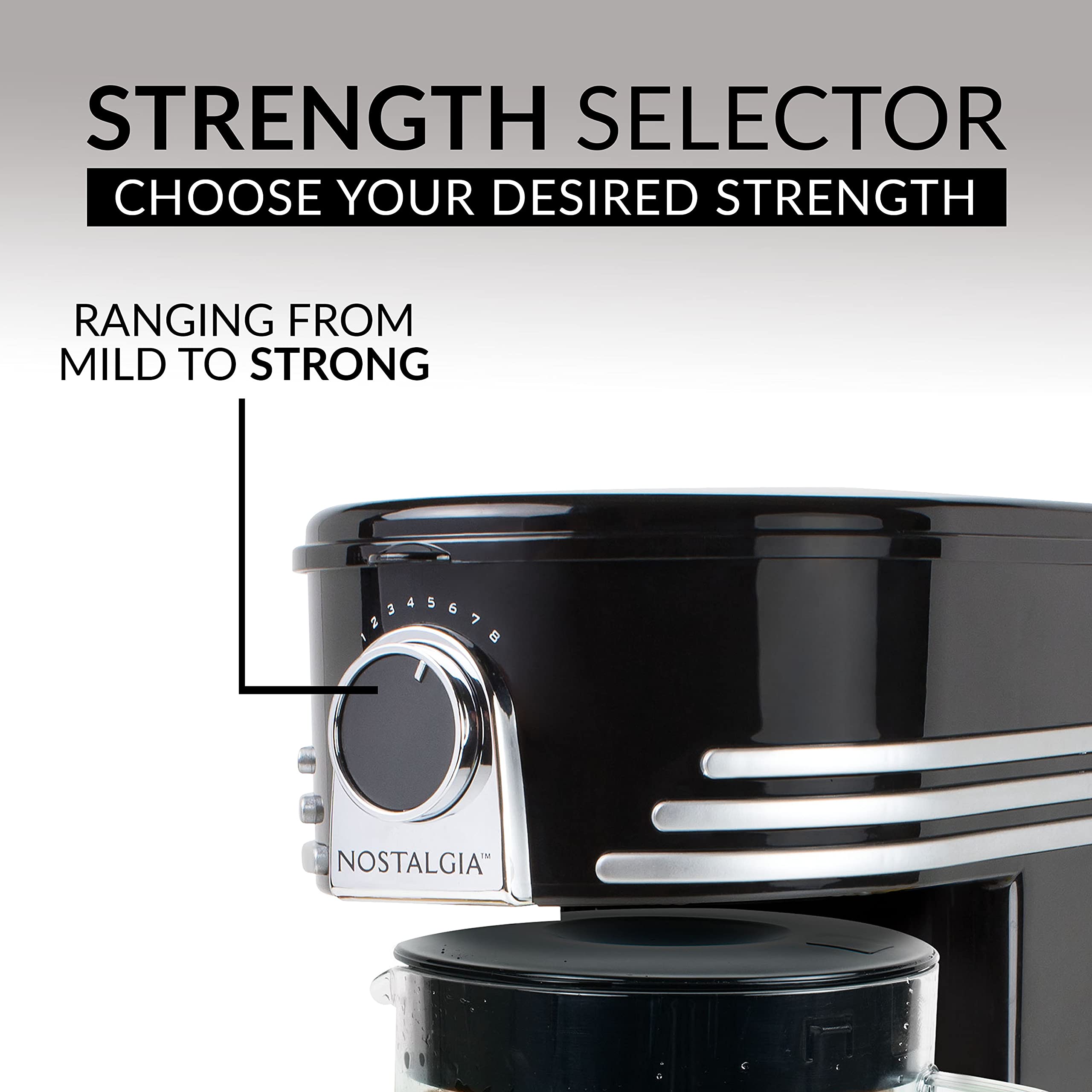 Nostalgia 3-Quart Iced Tea & Coffee Brewing System With Double-Insulated Pitcher, Strength Selector & Infuser Chamber, Also Perf