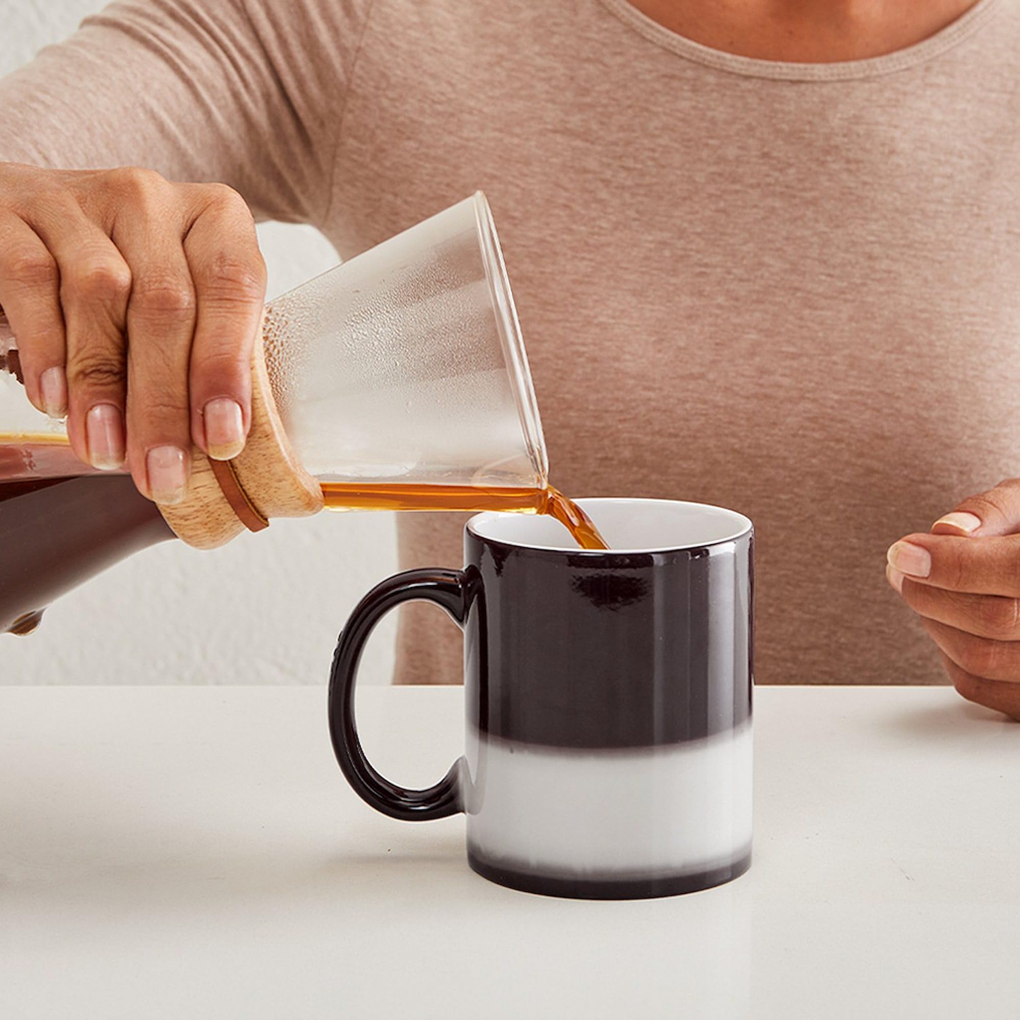 Cafepress Snoopy Mom Hug Ceramic Magic Mug Coffee, Tea Cup 11 Oz