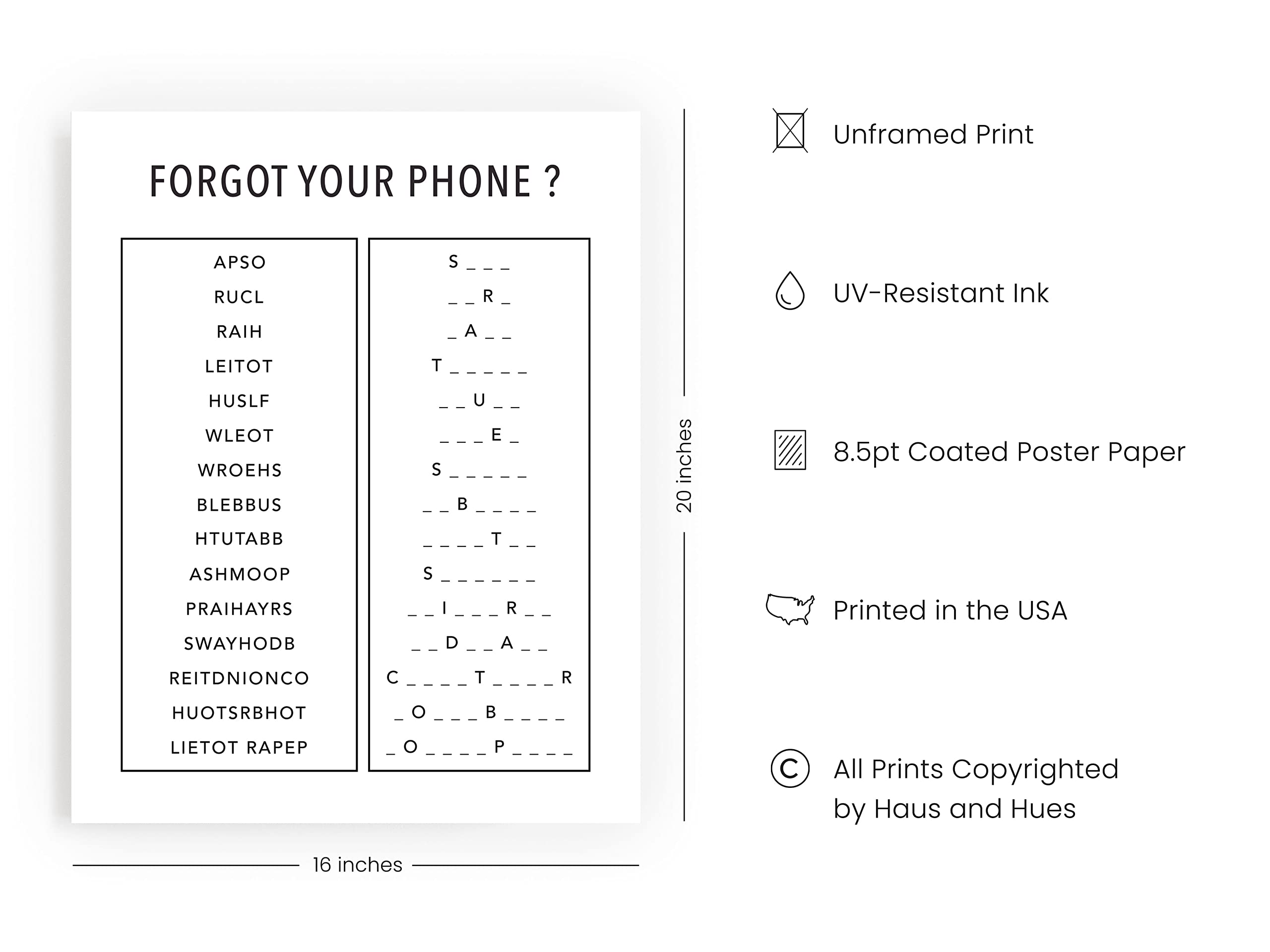 Haus And Hues Funny Bathroom Decor And Bathroom Signs, Funny Bathroom Wall Art And Signs For Bathroom Decor, Black And White Bat