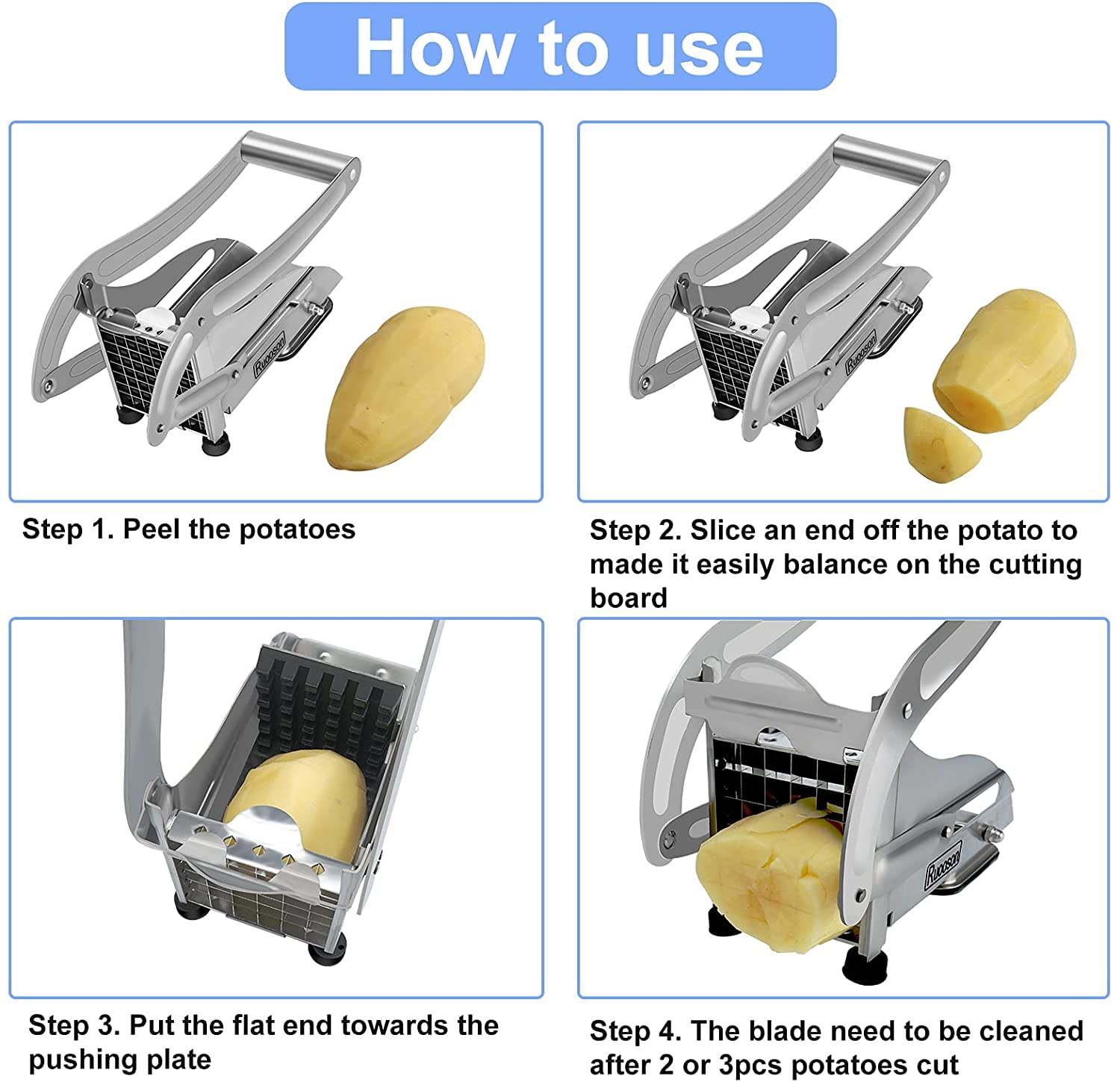 Simpli-Magic French Fry Cutter, Standard, Stainless