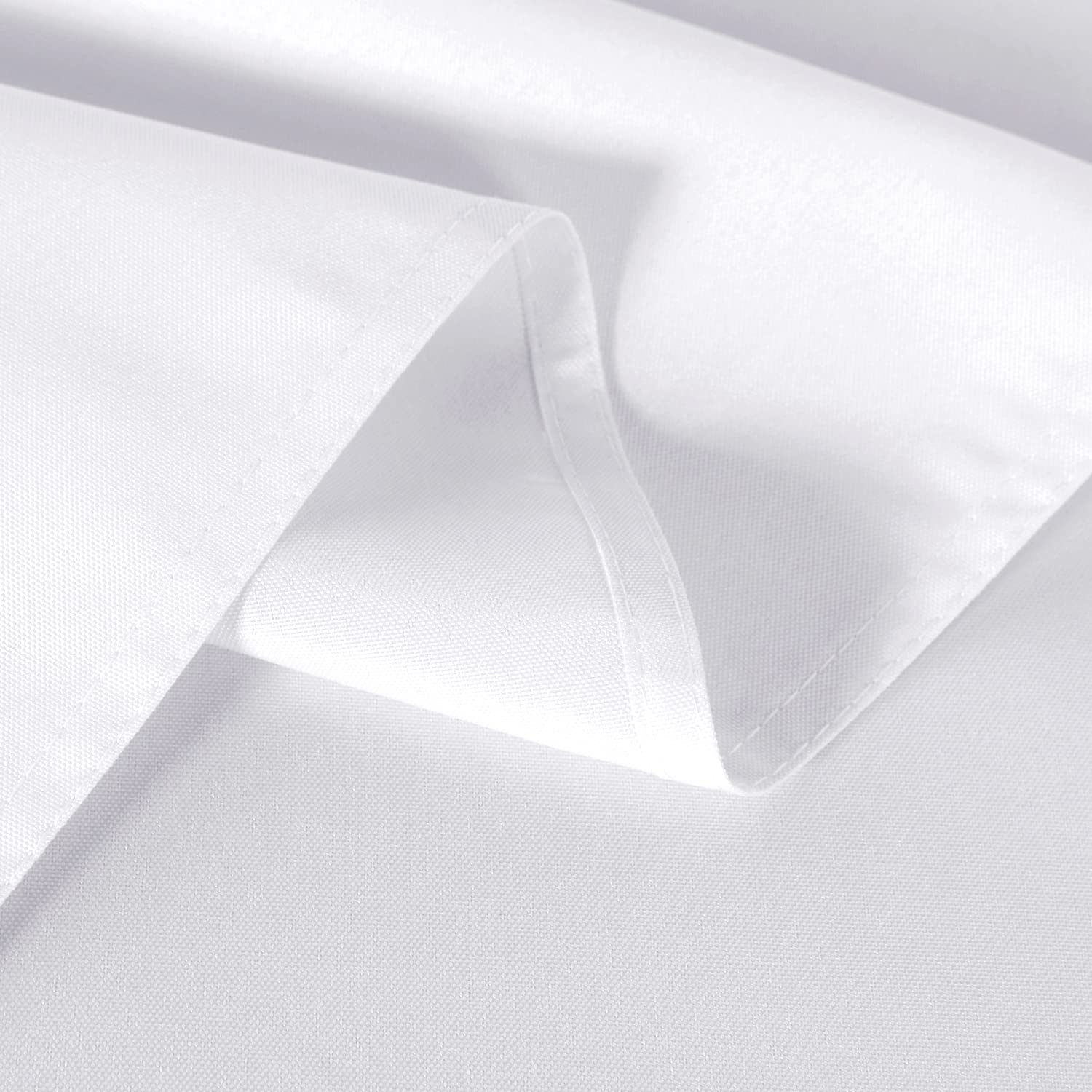Sancua 2 Pack White Tablecloth 54 X 54 Inch, Stain And Wrinkle Resistant Square Table Cloth - Washable Polyester Table Cover For
