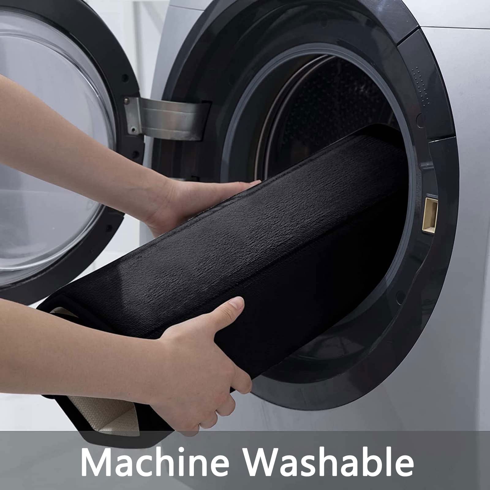 Buganda Memory Foam Bath Mat Rug, 24'' X 16'', Ultra Soft And Non-Slip Bathroom Rugs, Water Absorbent And Machine Washable Bath