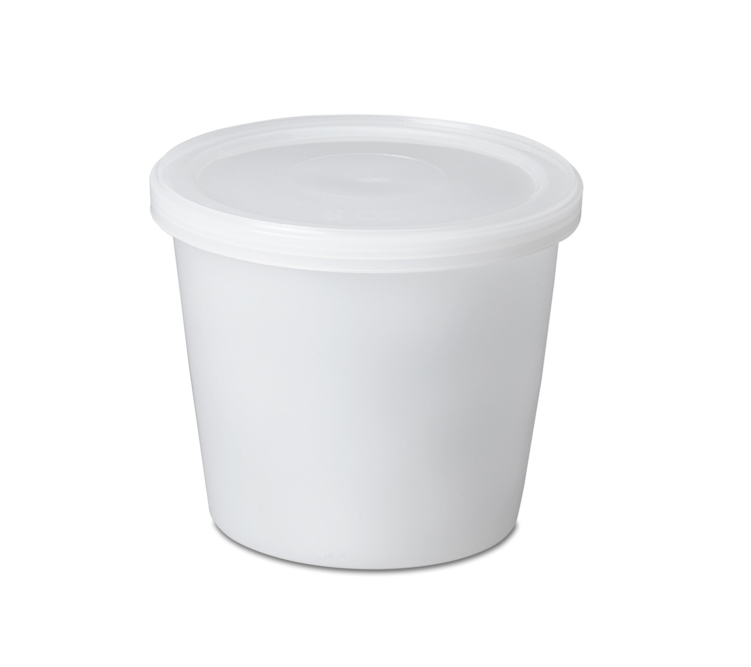 Airtight Food Storage Containers With Easy Secure Lids By Tangerine (8 Ounce) (50 Pack)