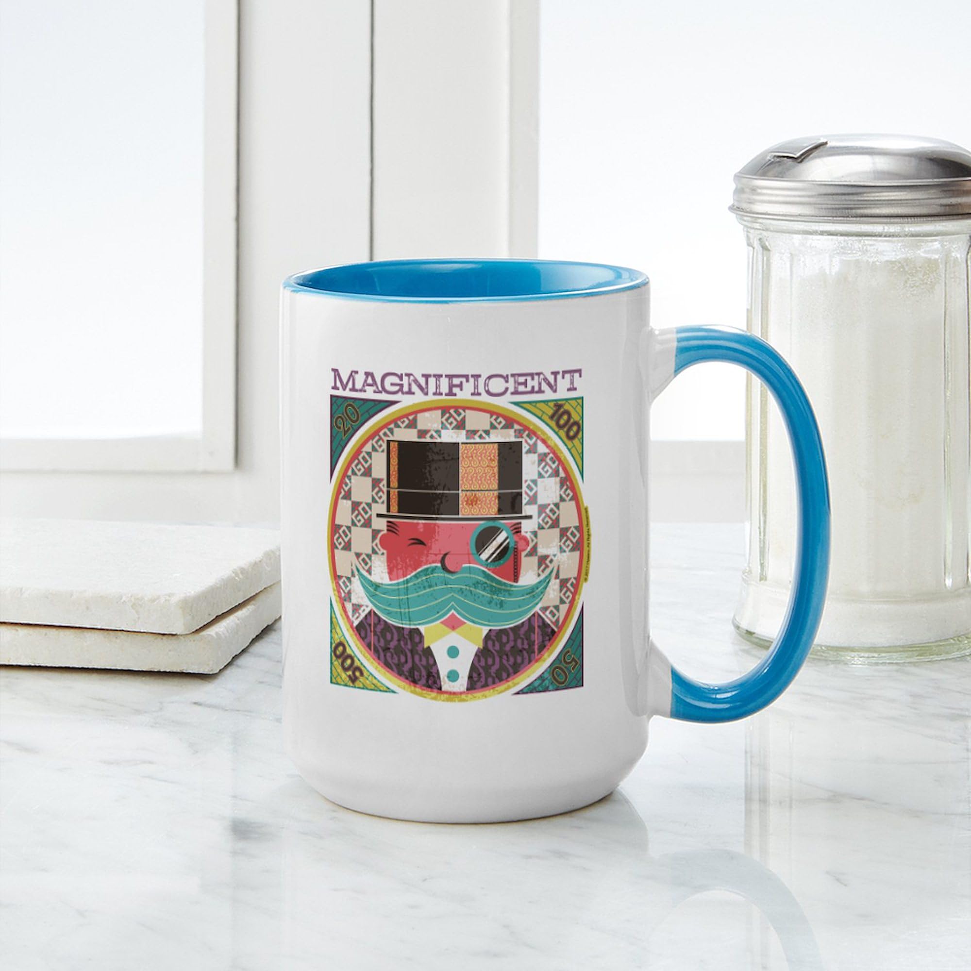 CafePress Monopoly Magnificent Mugs 15 oz (444 ml) Ceramic Coffee Mug