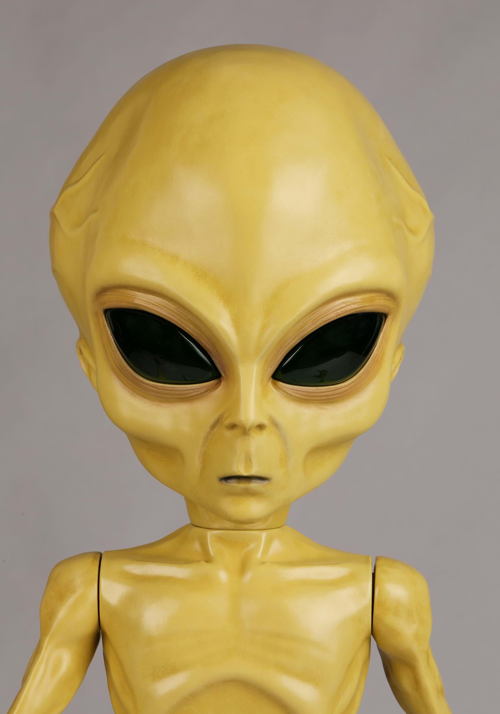 Fun Costumes Alien Animatronic 4.5FT Outer Space Decoration, Area 51 Roswell Extraterrestrial Halloween Decor, Haunted House