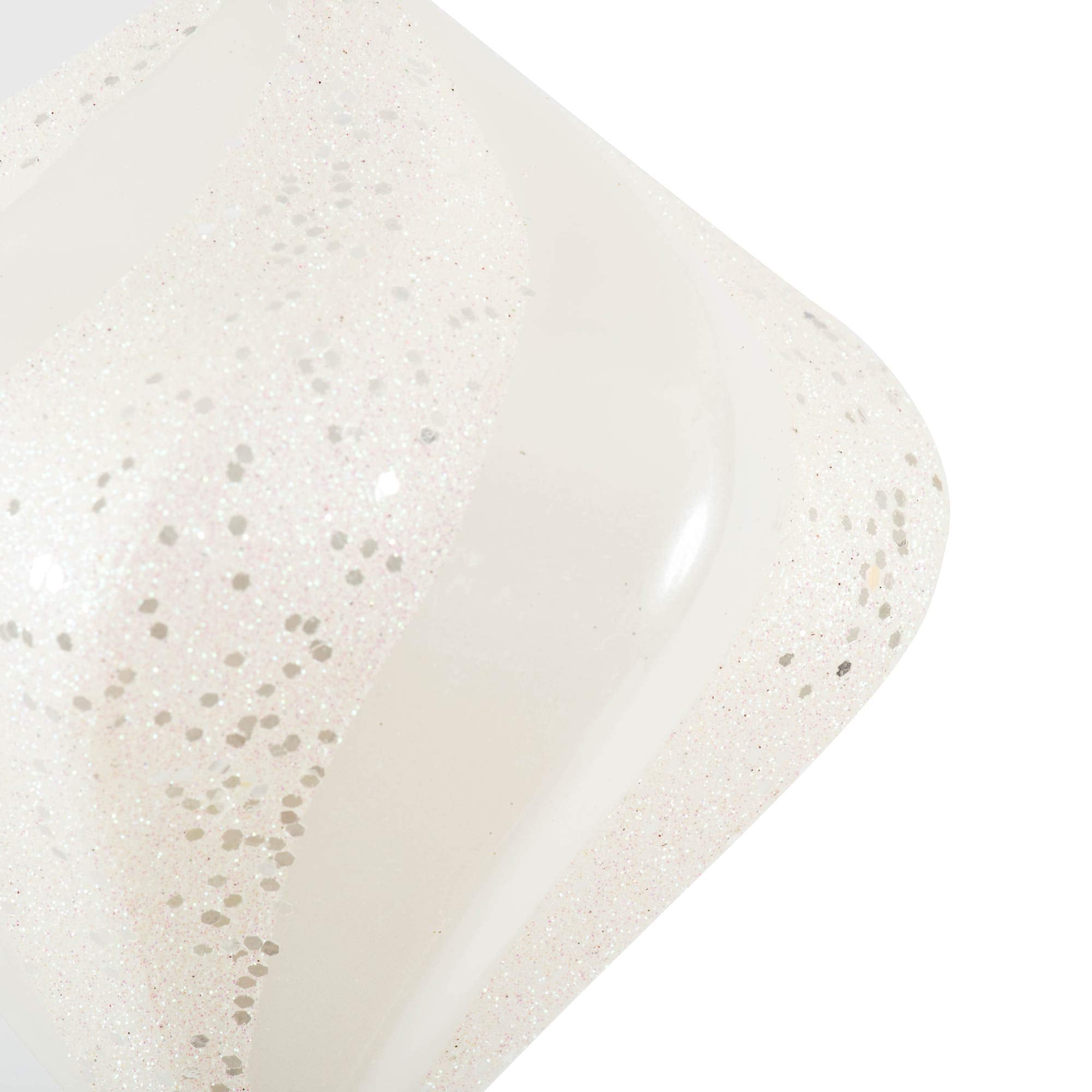Vickerman 6 White Swirl Diamond UV Candy Christmas Ornament, Set of 3
