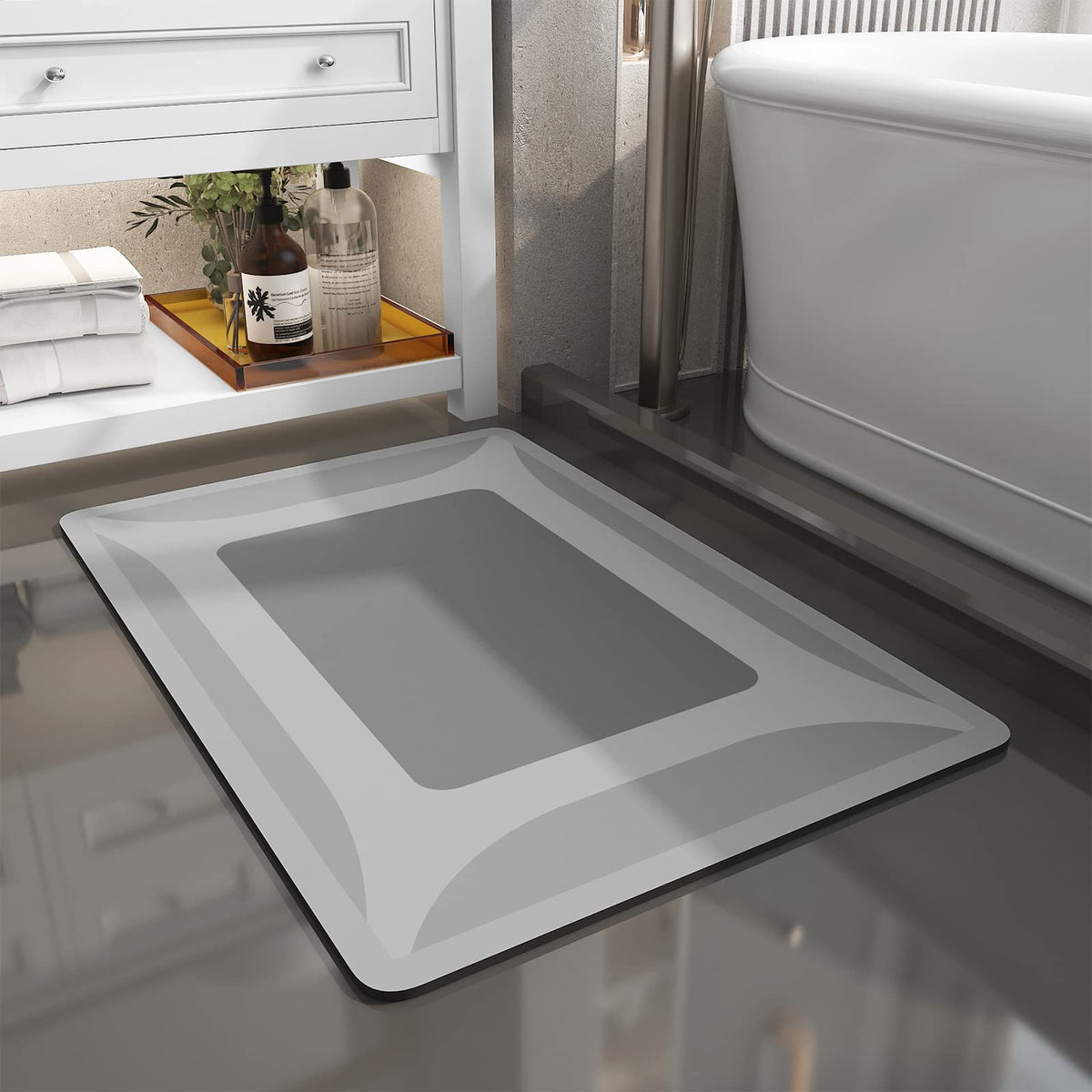Sixhome-Bath Rug-Quick Dry Absorbent Rubber Backed Thin Bathroom Rugs Fit Under Door-Bath Mats For Bathroom Floor Mat In Front O