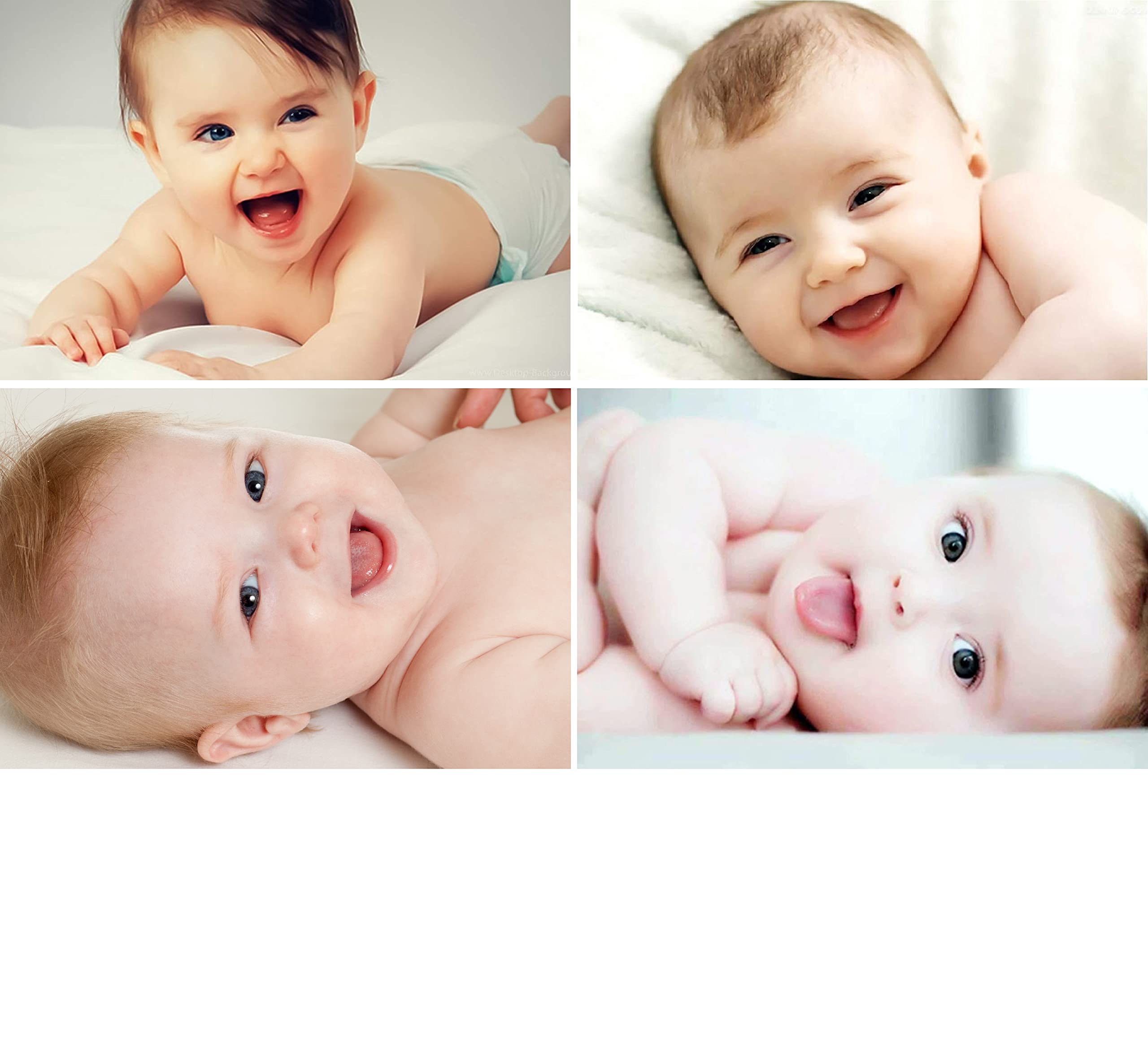 Craft Qila Cute Smiling Baby Poster For Pregnant Women Room Decor Cq08 (Size : 12 X 18 Inch) Pack Of 4