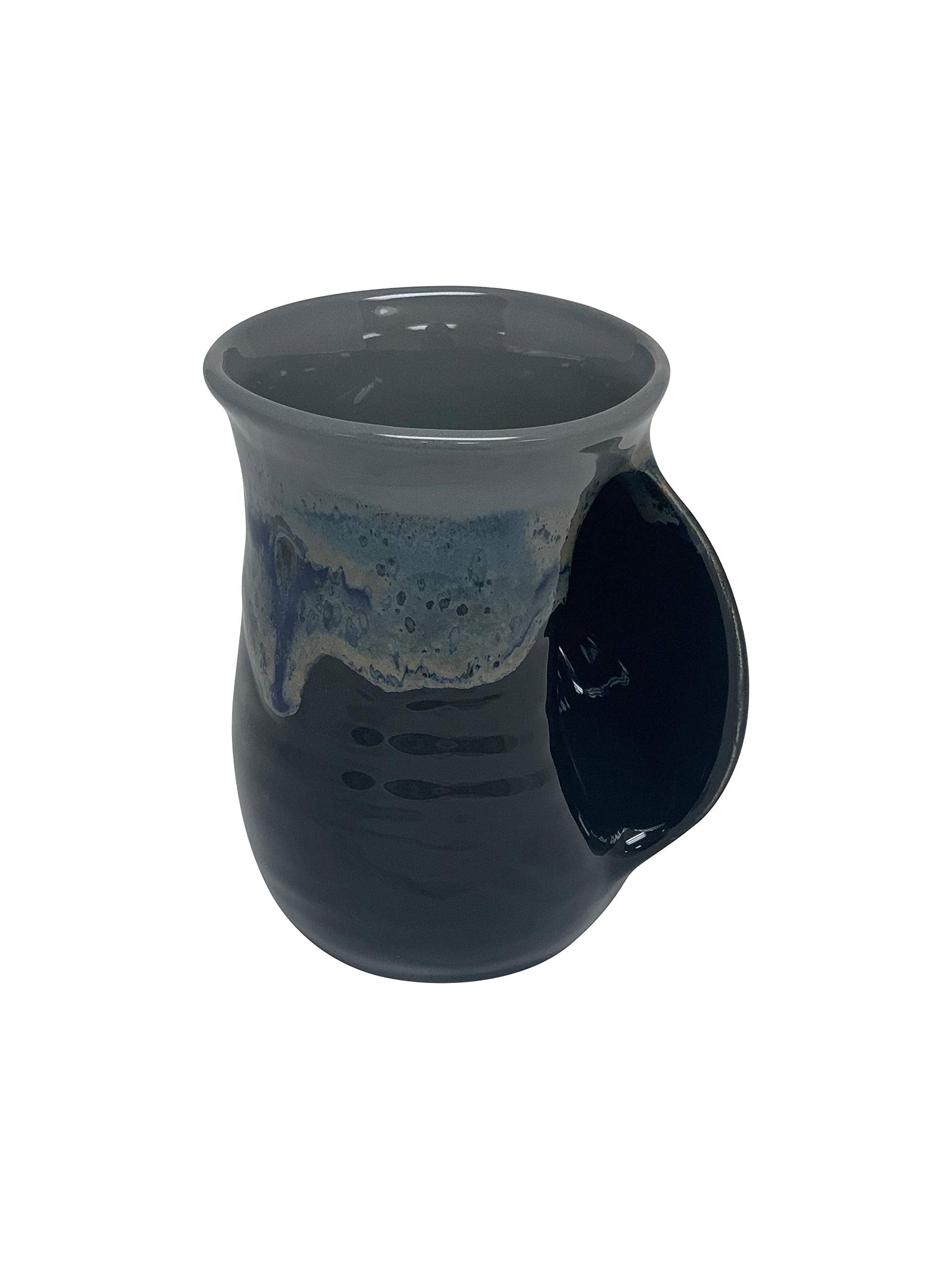 Clay in Motion Handwarmer Mug - Right Hand (Stormy Night)