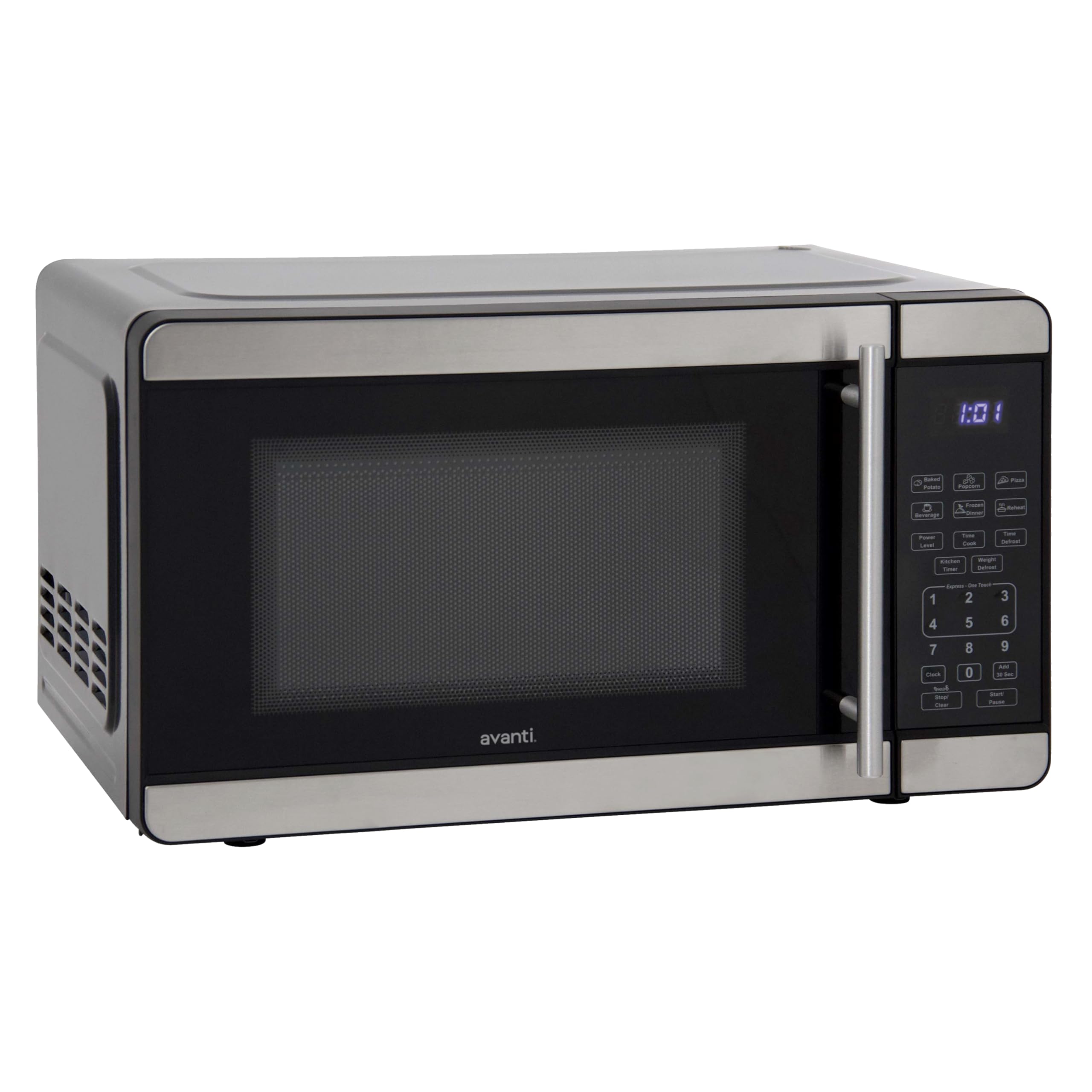 Avanti Microwave Oven 700-Watts Compact with 6 Pre Cooking Settings, Speed Defrost, Electronic Control Panel and Glass Turntable